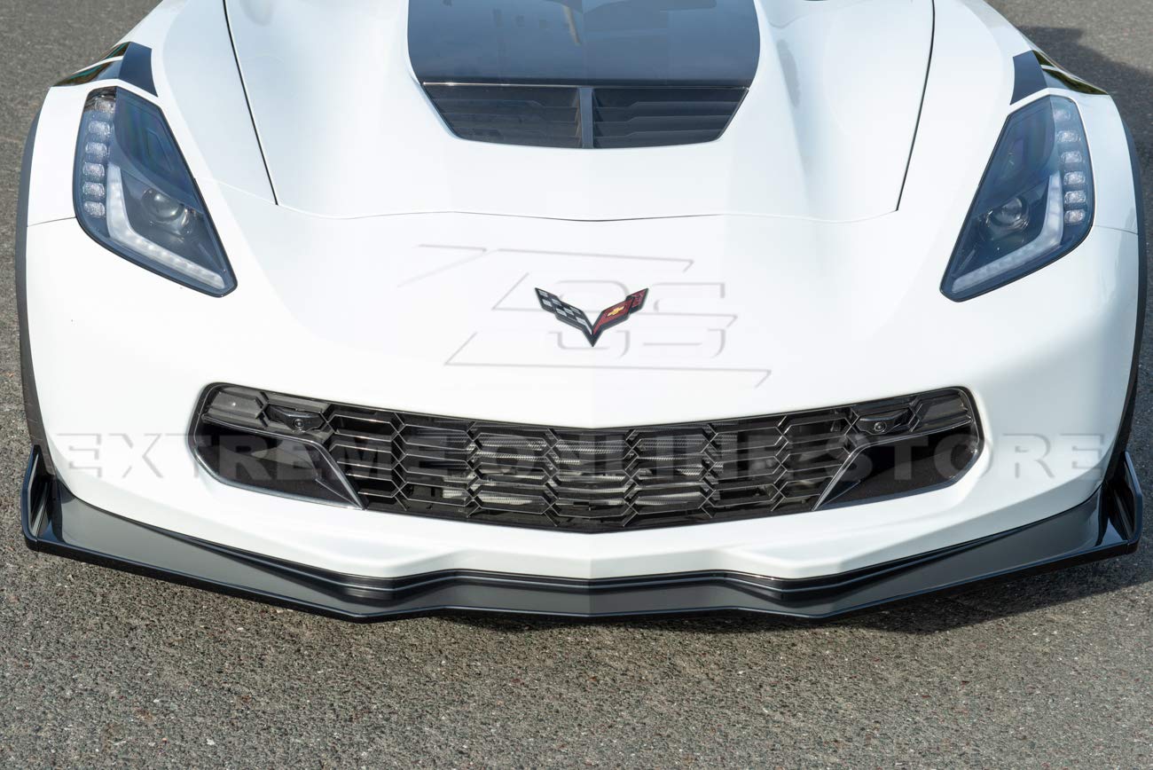 Replacement For 2014-2019 Chevrolet Corvette C7 ALL Models With Front Camera | EOS Factory Z06 Style PAINTED CARBON FLASH METALL