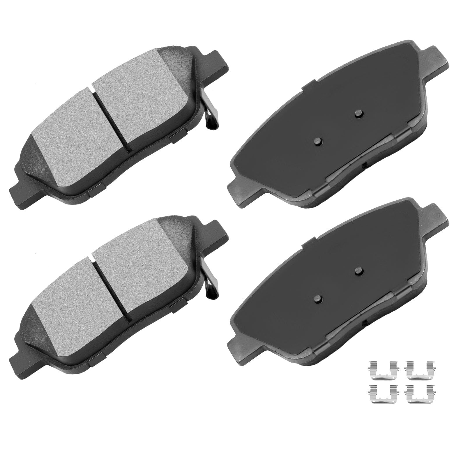 Cciyu D1444 Front Ceramic Disc Brake Pads Kit For Hyundai Sonata 2011-2014,For Kia Optima 2011-2012 2015 4Pcs