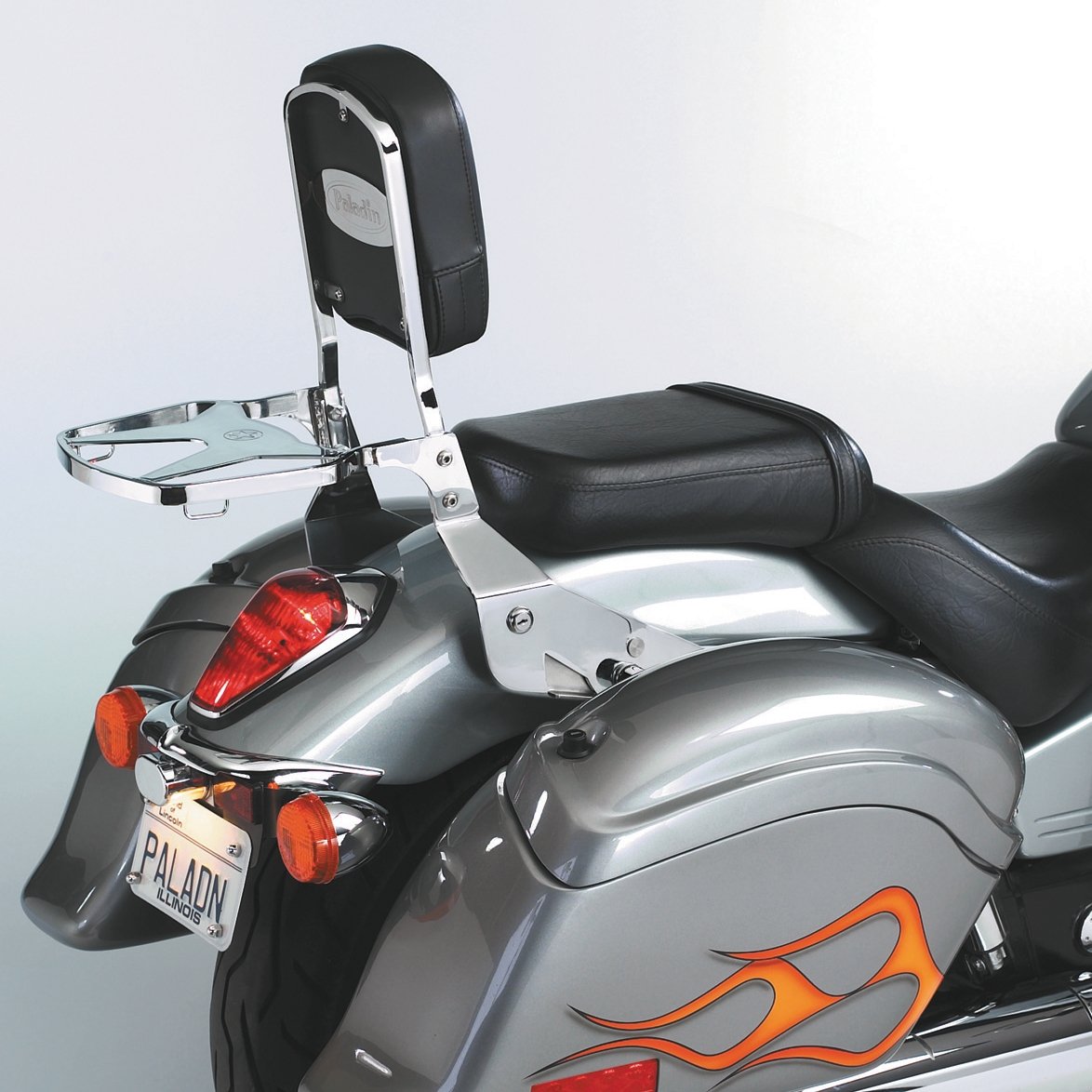 National Cycle - 97-24 Hon/ 16-24 Indian/ 05-23 Kaw/ 01-24 Suz/98-15 Yam Paladin Backrest W/Pad (P9800A)