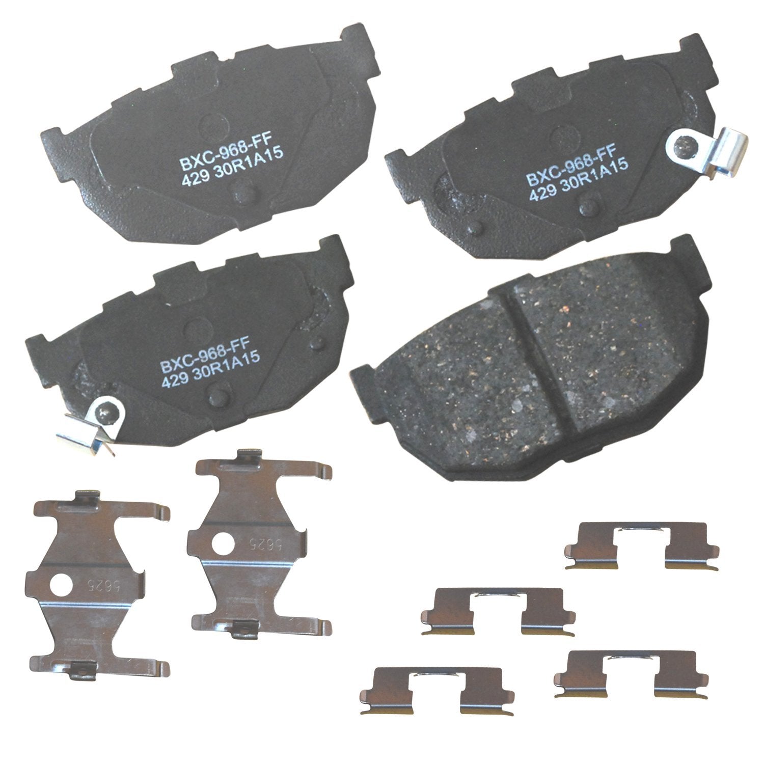 Bendix Premium Sbc429 Ceramic Rear Brake Pads For Hyundai Elantra 2006-1994, Tiburon 2001-1997, Tiburon 2008-2003, Kia Spectra 2