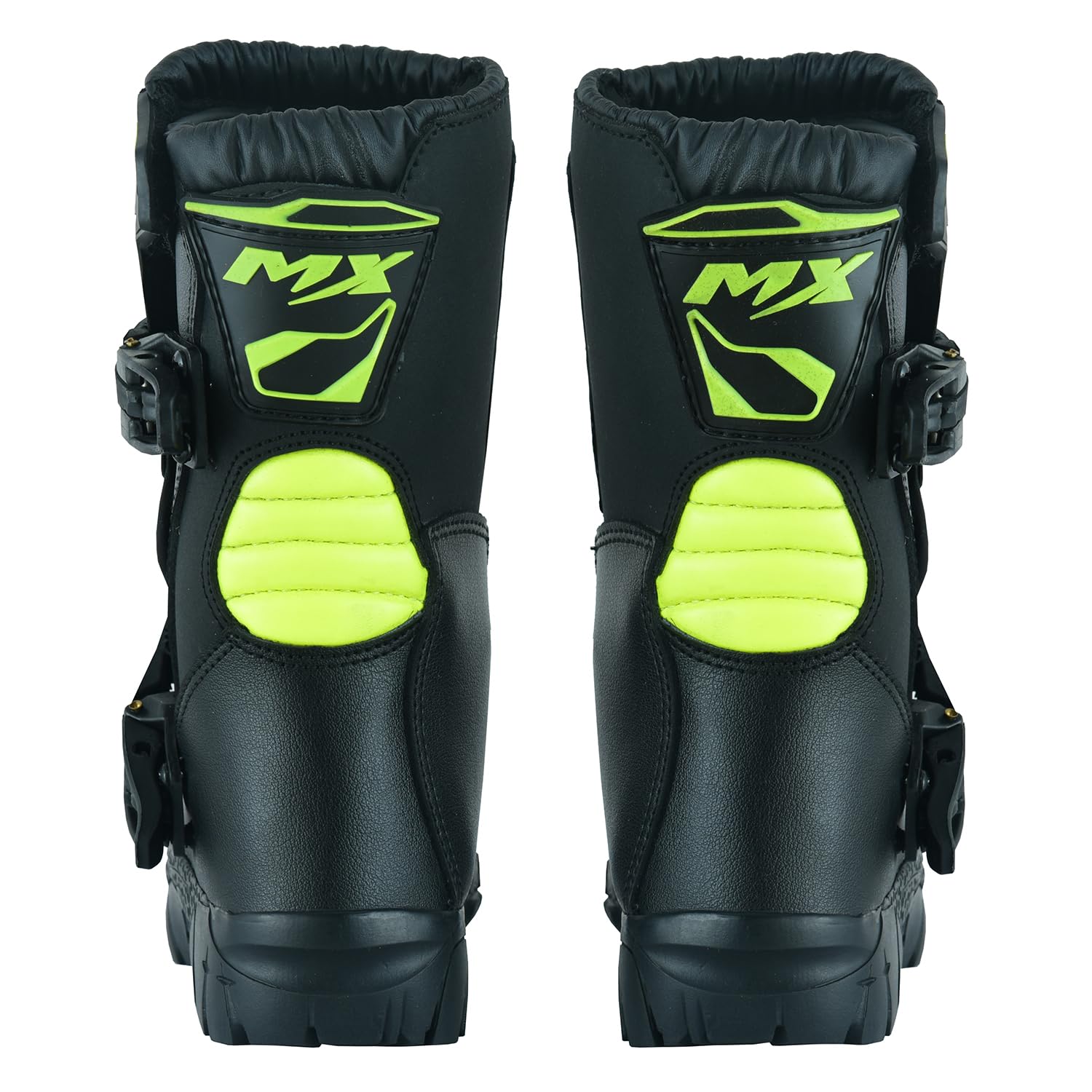 PROFIRST Motorcycle kids boots Motorbike Waterproof shoes Motorcross Dirt Bike Riding Biker Boots for kids (Green, US Footwear S