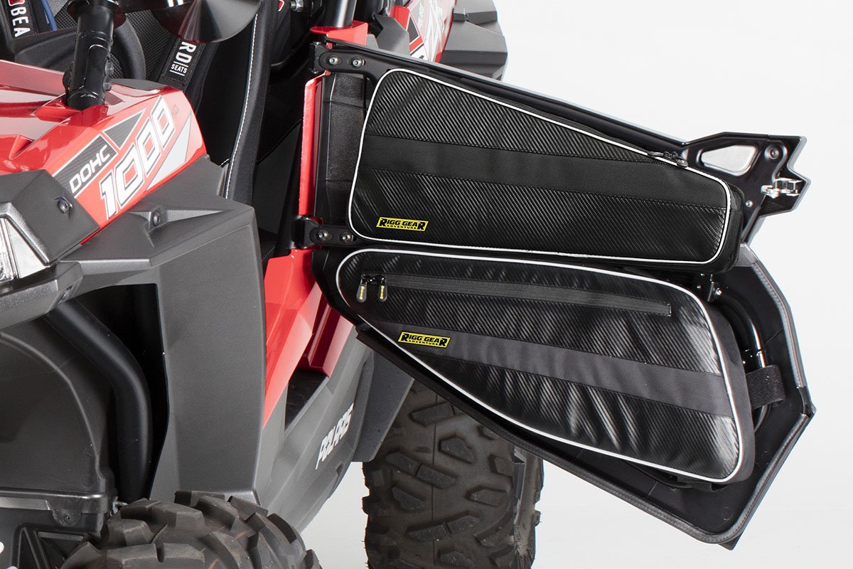 Nelson Rigg Polaris RZR Front Door Bag Set w/Removable Knee Pad; Fits most 2014-2021 Polaris RZR Models