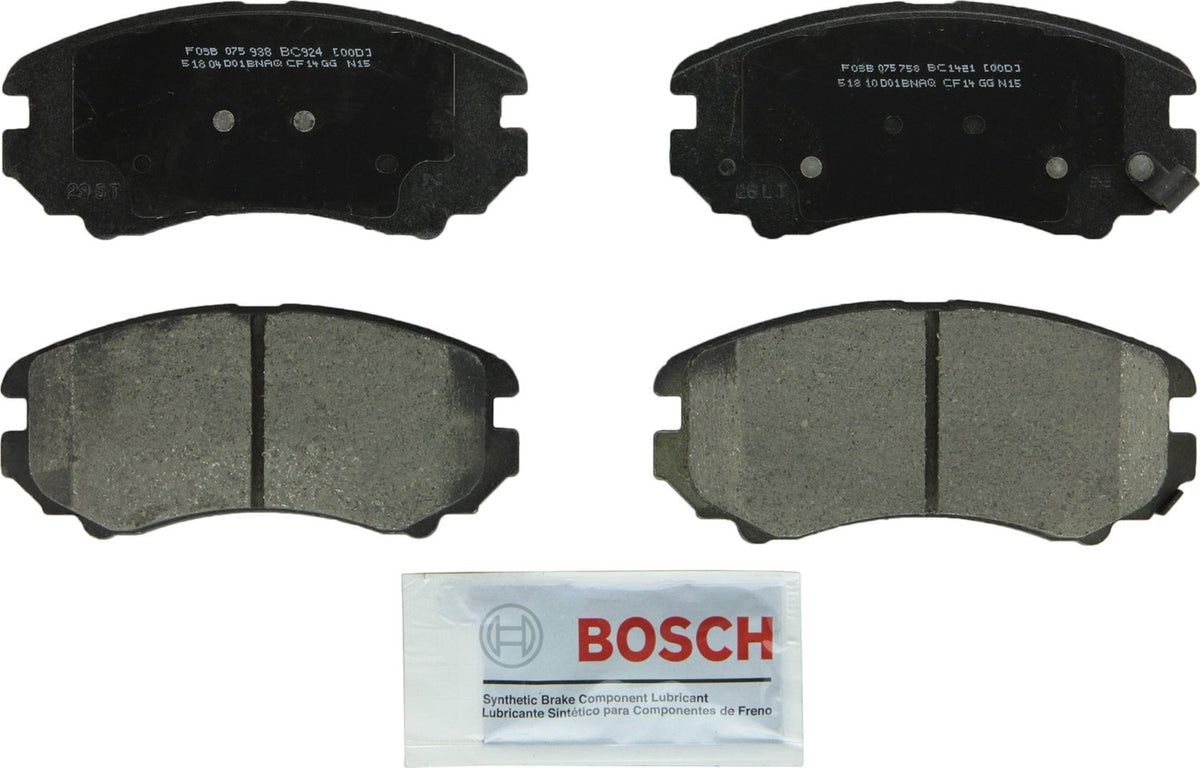 BOSCH BC1421 QuietCast Premium Ceramic Disc Brake Pad Set - Compatible with Select Buick Cascada, LaCrosse, Regal; Cadillac ELR;