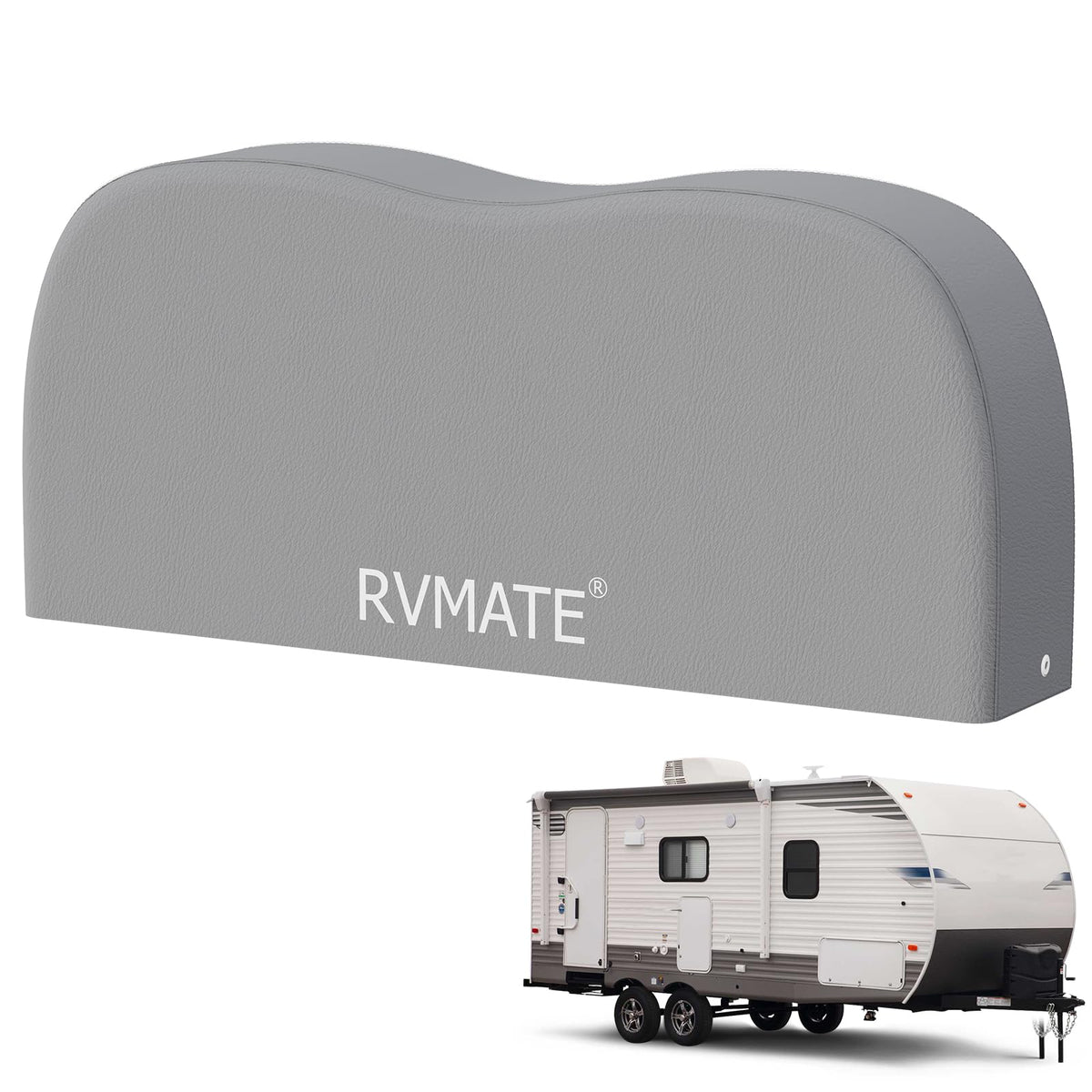 Rvmate Rv Tire Covers, Dual Axle Wheel Cover (1 Pack) Fits 27''-30'' Diameter Tires, Waterproof Anti-Uv Grey Dual Tire Covers Rv