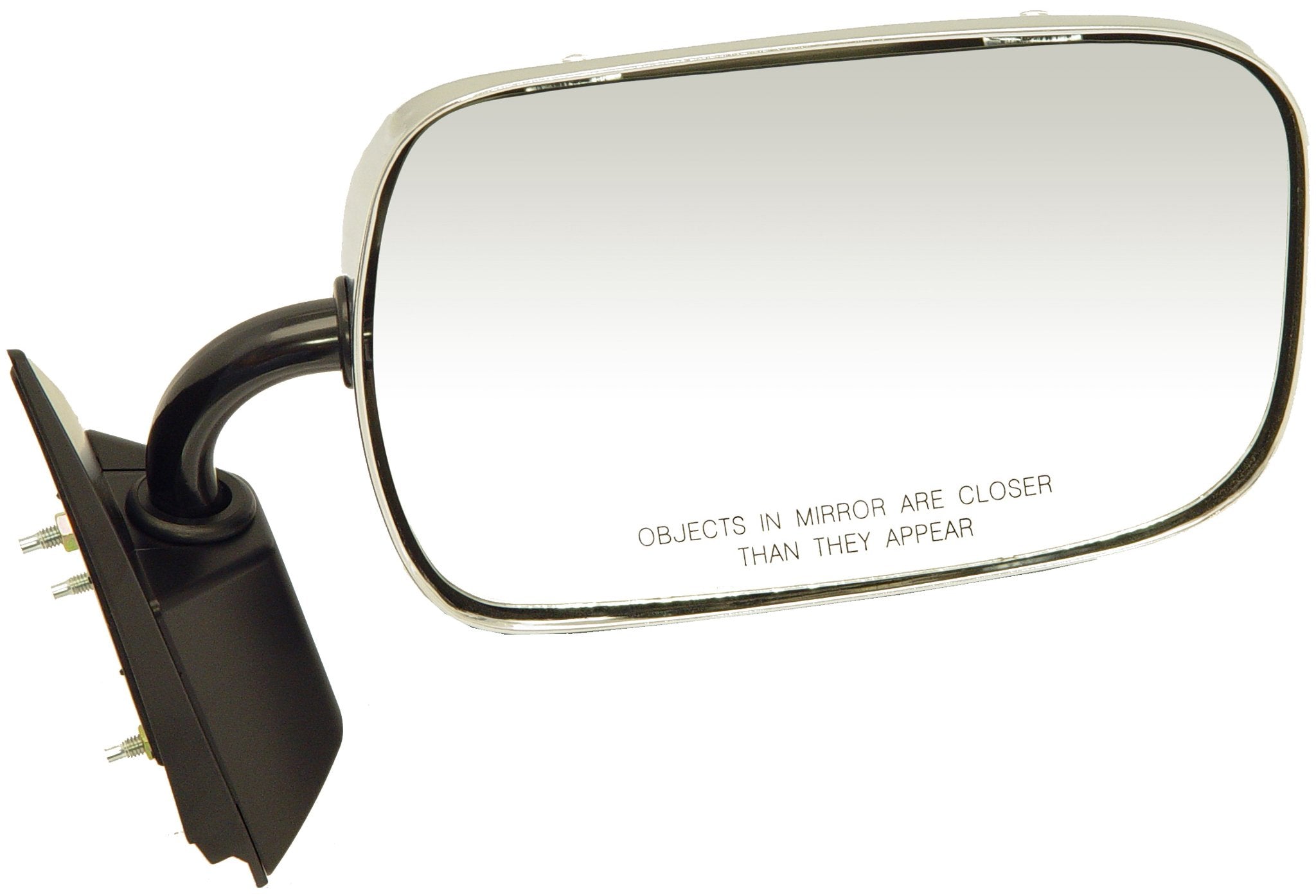 Dorman 955-188 Passenger Side Manual Door Mirror - Folding Compatible With Select Chevrolet / Gmc Models, Black And Chrome