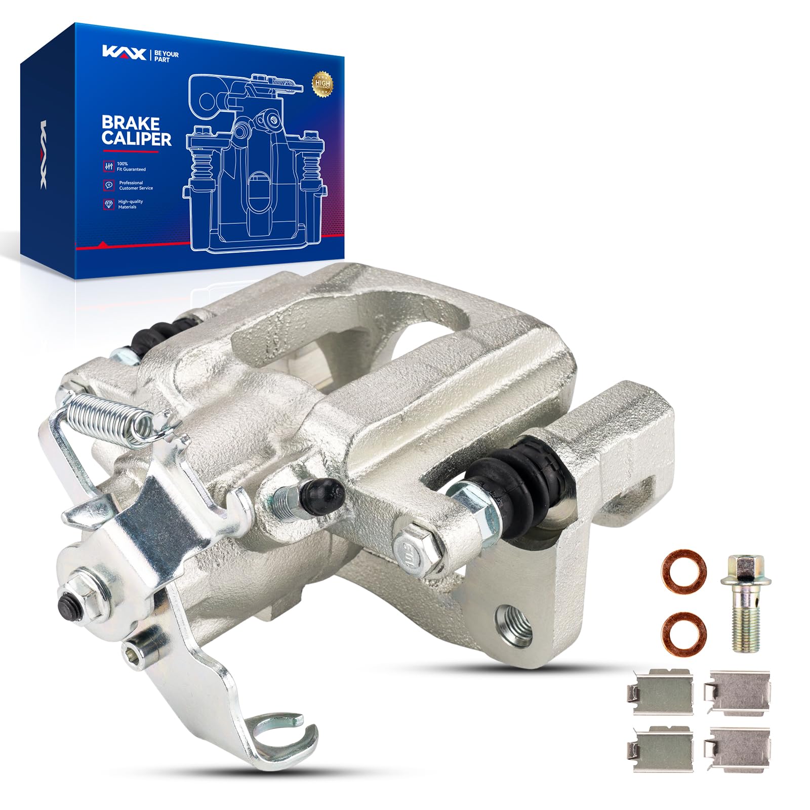 Kax Rear Left Brake Caliper 18B5081 Compatible For Town & Country 2008-2012, Grand Caravan 2008-2012, Routan 2009-2012, C/V 2012