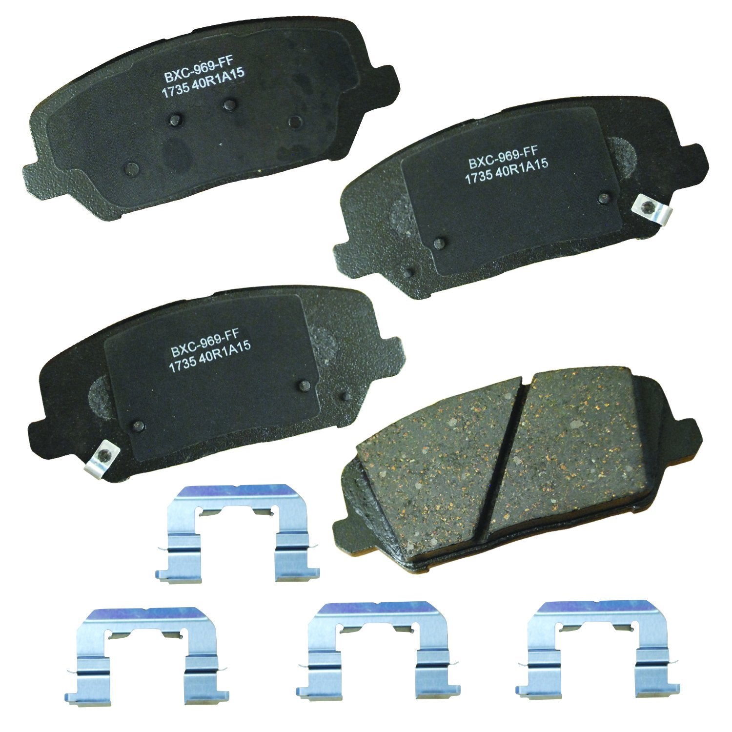 Bendix Premium Sbc1735 Ceramic Front Brake Pads For Hyundai Veloster 2017-2016, Kia Forte 2014, Forte5 2018-2014, Forte Koup 201