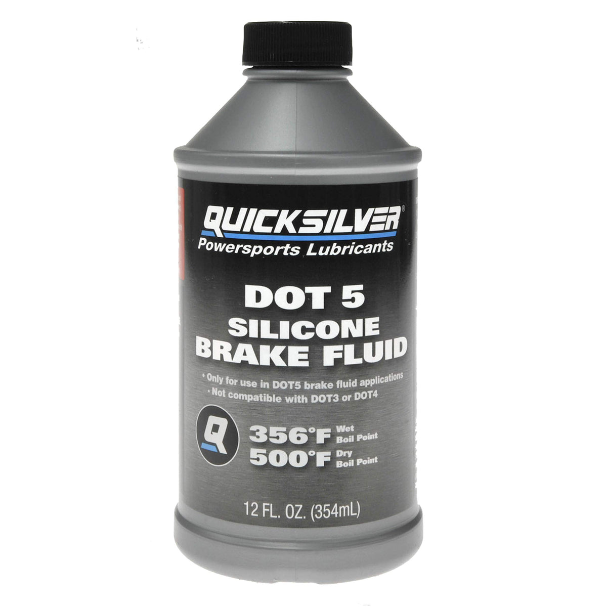 Quicksilver 8M0128419 DOT 5 Brake Fluid - 12 Ounce, Grey