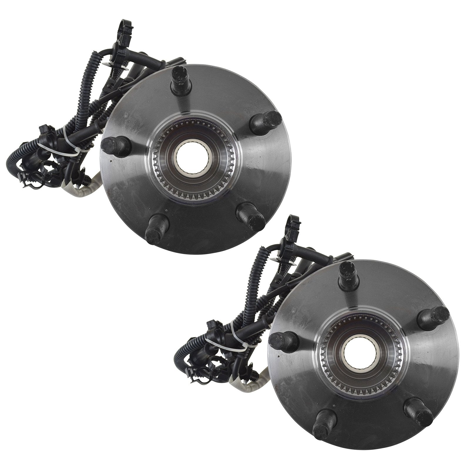 Trq Front Wheel Hub Bearings Assembly Set Compatible With 1998-2000 Ford Ranger Mazda B4000