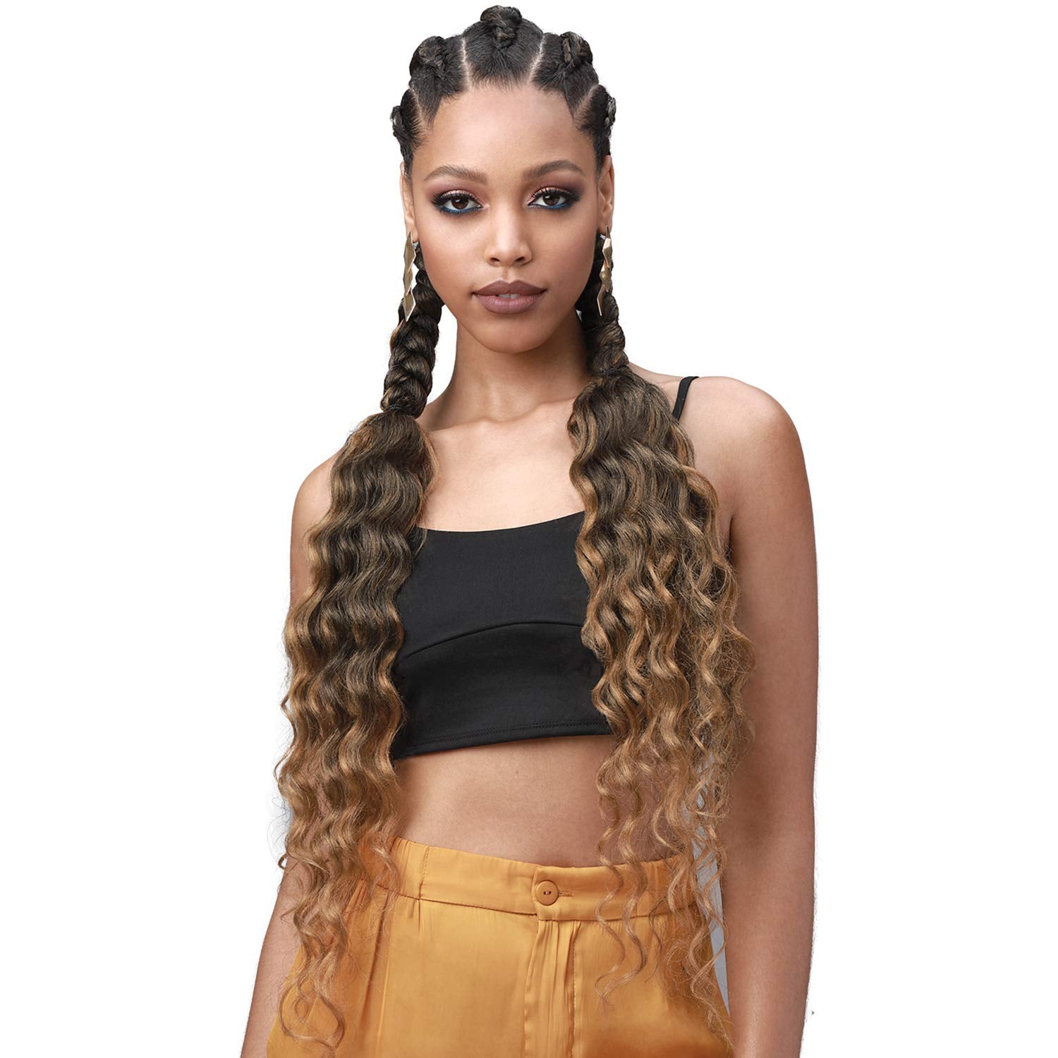 MULTI PACK DEALS! Bobbi Boss Synthetic Hair Braids Pre-Feathered 3X King Tips Ocean Wave 28 (1-PACK  T1B/27)-New