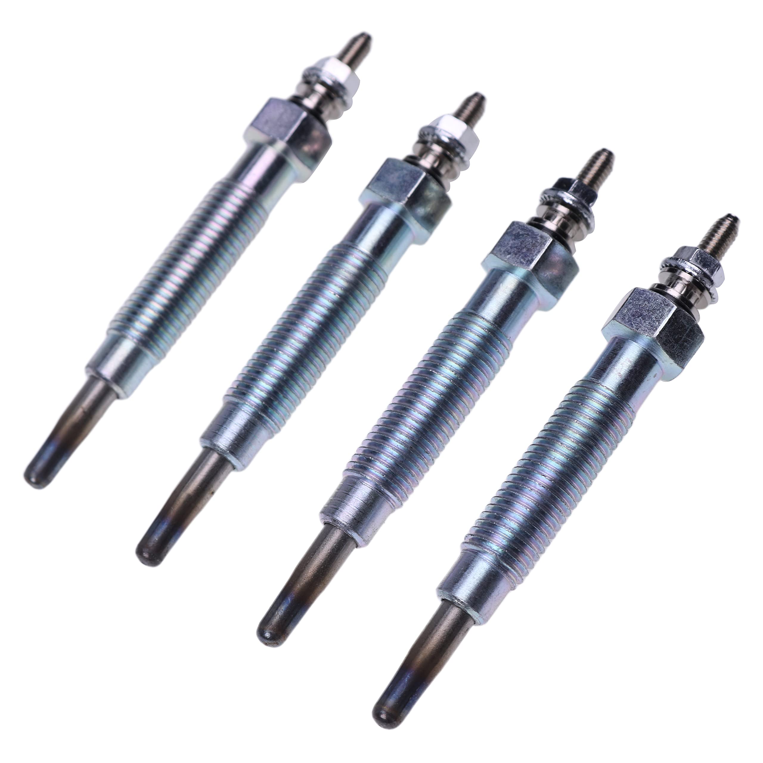 Jeenda Glow Plug E6303-65511 E6301-65512 Compatible With Kioti Ck25 Ck2510 Ck2610 Ck27 Ck30 Ck35 Dk35 Dk40 Dk45 Dk50 Dk551 Ds3510 Ds4510 Lk2554 Lk2610 Lk30 Mahindra 3510 (4)