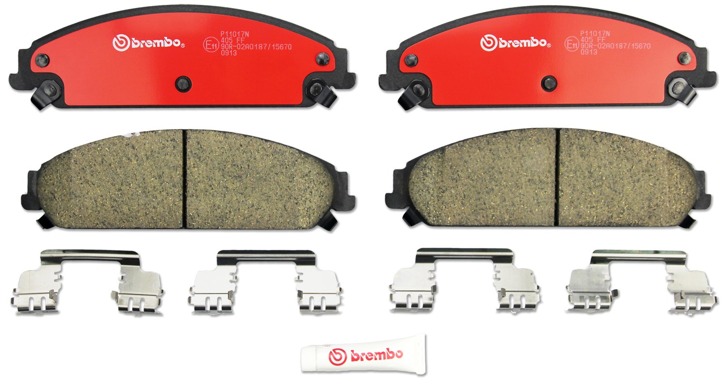 Brembo P11017N Premium Ceramic Front Disc Brake Pad Set Chrysler/Dodge/Lancia Oe# K05142559Aa