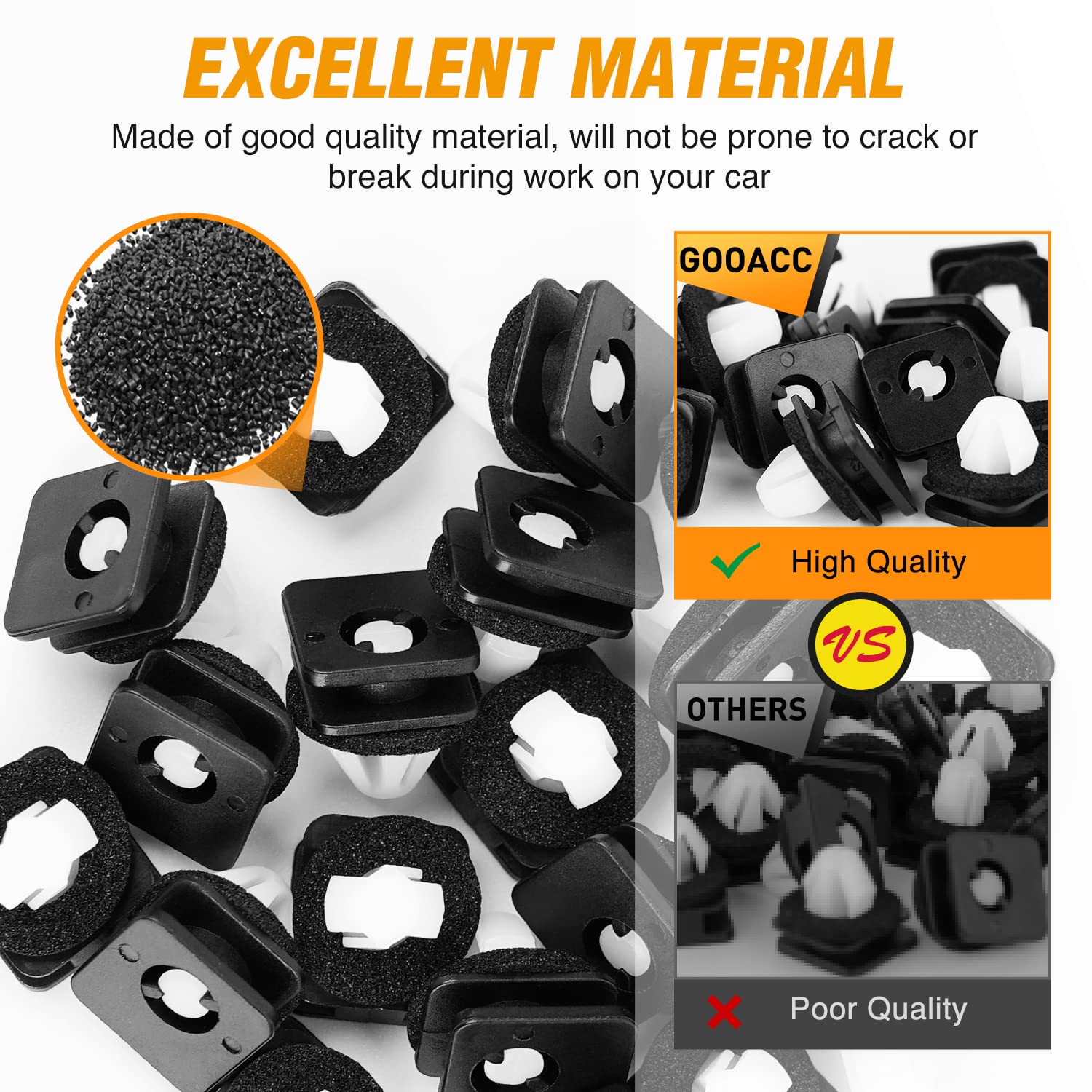 Gooacc 20Pcs A-Pillar Trim Hardware Windshield Moulding Retaining Clips With Sealer Compatible With Ford Explorer 2011-2019 Oem: