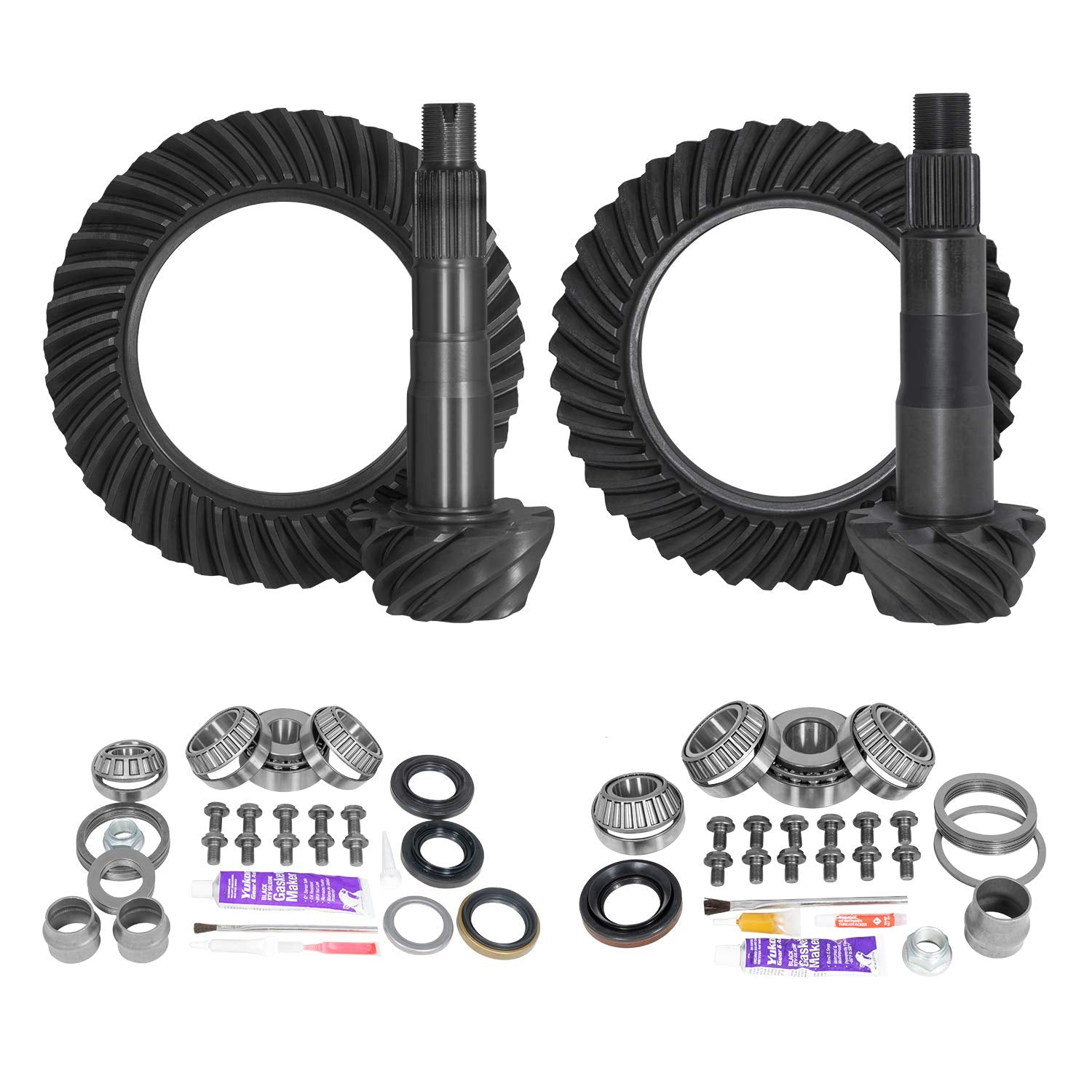 Yukon Gear & Axle Ring & Pinion Gear Kit Package Front & Rear With Install Kits - Toyota 8.2/8''Ifs - Ygkt008-488-3
