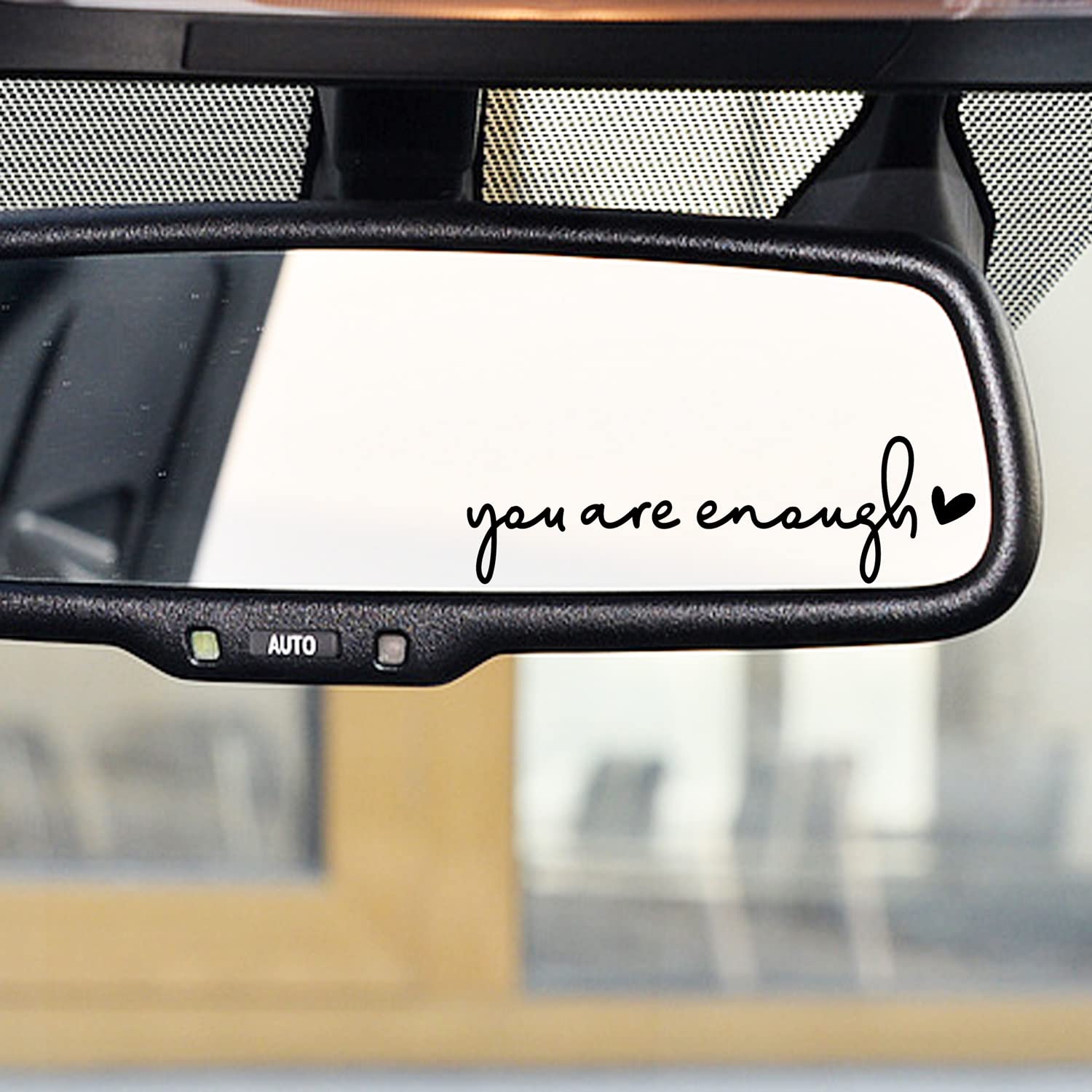 3 X You Are Enough Rearview Mirror Decal, Vanity Mirror Stickers, Rear View Mirror Sticker, Car Mirror Decal, Water Bottle Decal