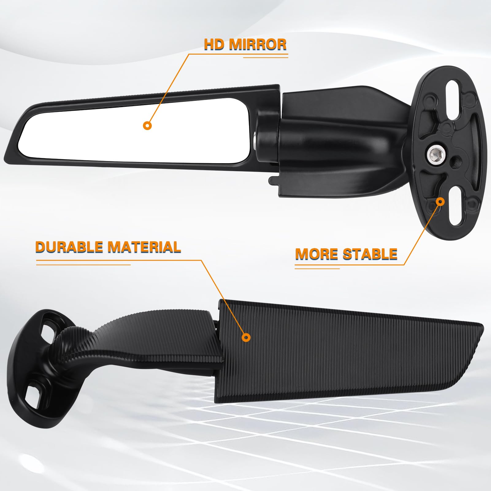 Ninja 400 Mirror Compatible With Kawasaki Ninja 400 250 300 650 Zx6R Zx10R H4