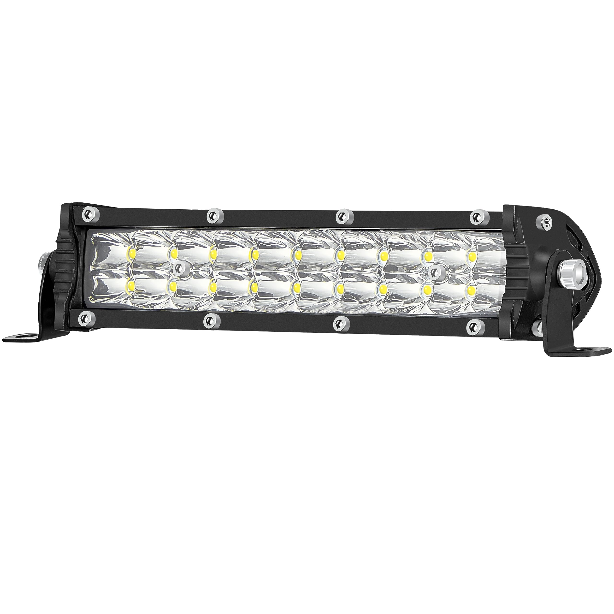 7 Inch Slim Led Light Bar For Truck Tractor, Small Led Pods Off Road Driving Auxiliary Fog Lights 60W 6000Lm, Waterproof Flood W
