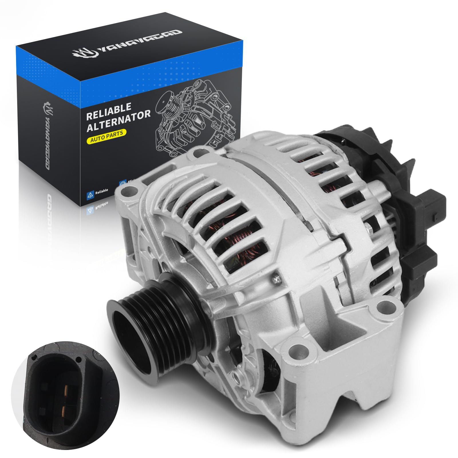 YINAVAGAD 27060-0P240 Alternator for Lexus ES350 RX350 3.5L 2010-2018, for Toyota Highlander Venza Sienna RAV4 3.5L 2007-2016, R