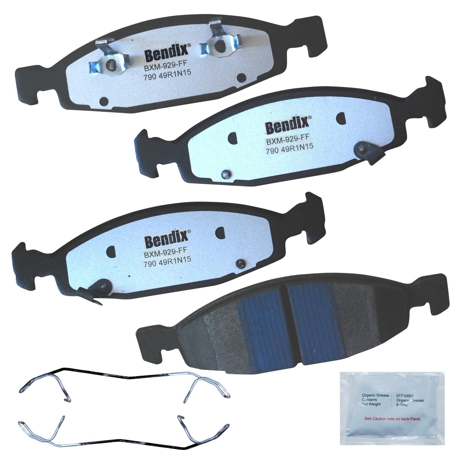 Bendix Fleet Metlok Mkd790Fm Semi-Metallic Front Brake Pads For Jeep Grand Cherokee 2002-1999