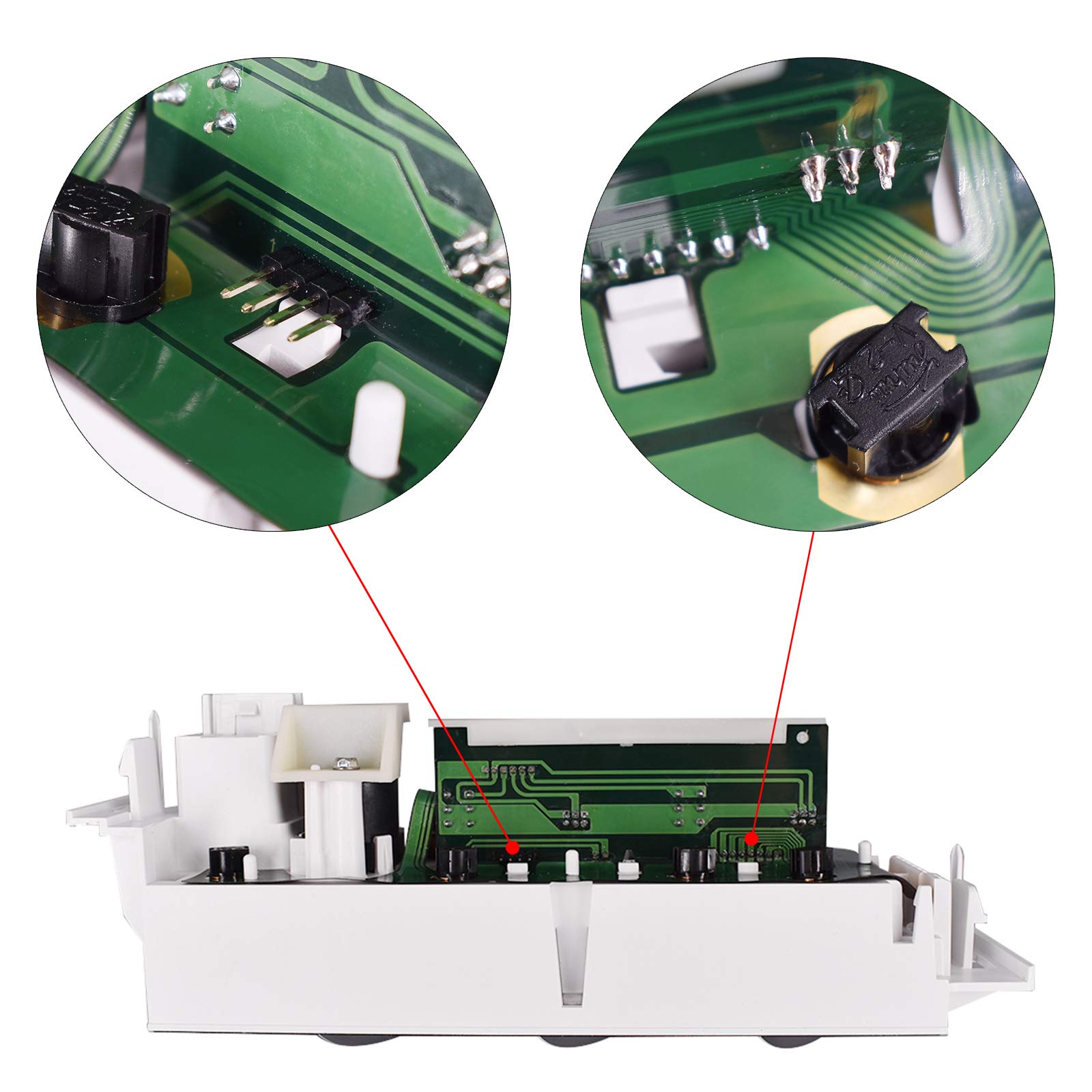 Heater A/C Control Switch Panel Module Without Rear Window Defogger Fits For 1996-2002 Chevy Gmc Pickup Truck Replaces 9378815 599-007 16238895