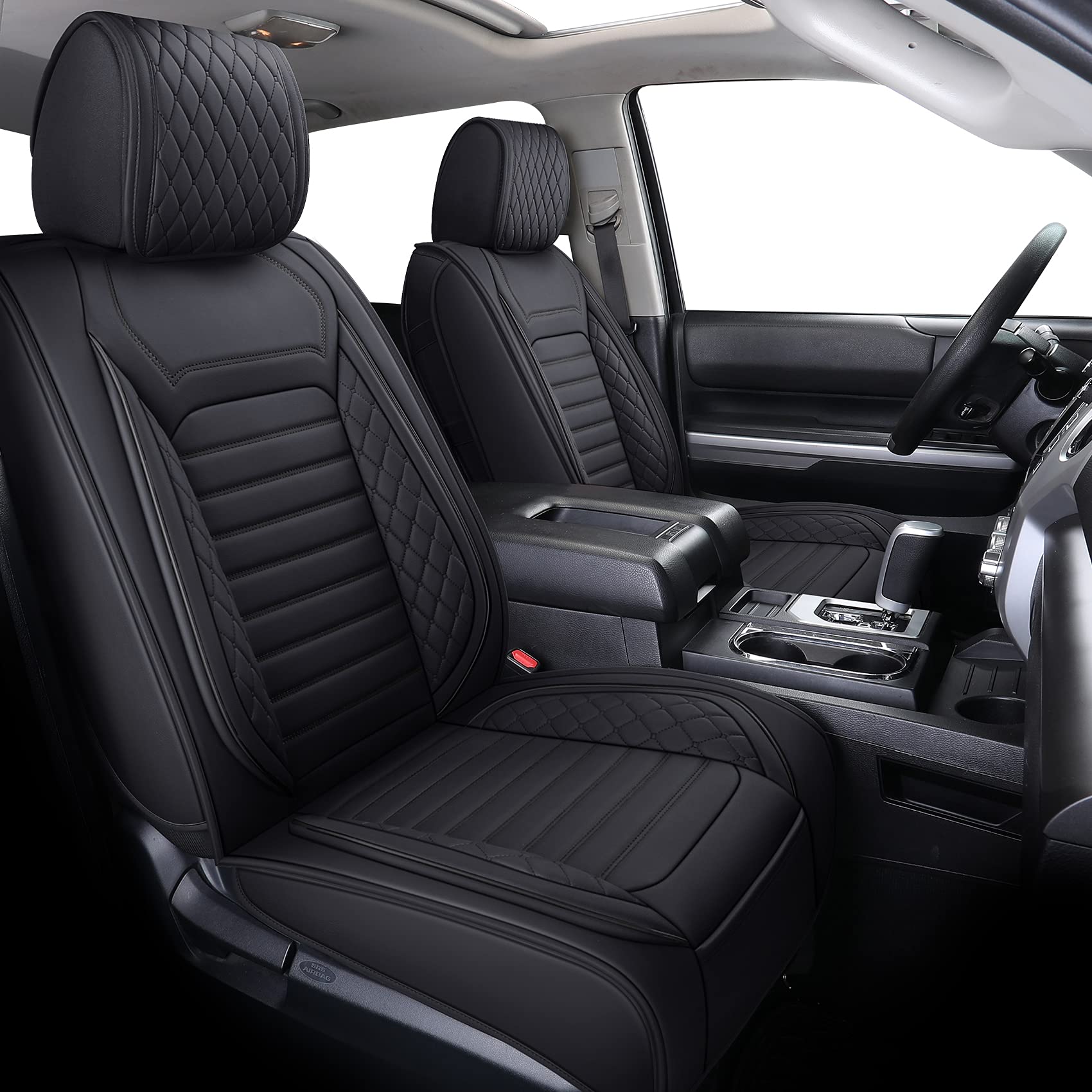 Aierxuan Car Seat Covers Full Set Compatible With Toyota Tundra Custom Fit 2008-2025 Truck Pickup Crewmax Double Cab Waterproof