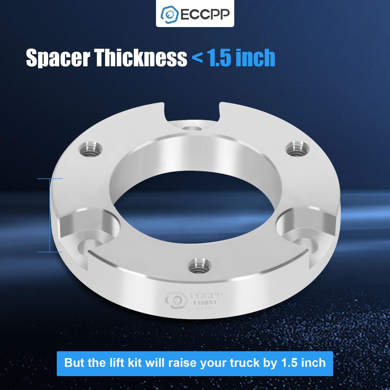 ECCPP Lift 1.5 inch replacement parts 1.5'' Front Leveling Spacer fits for Toyota 4Runner for Toyota Tacoma 2005-2021 1.5inch Li