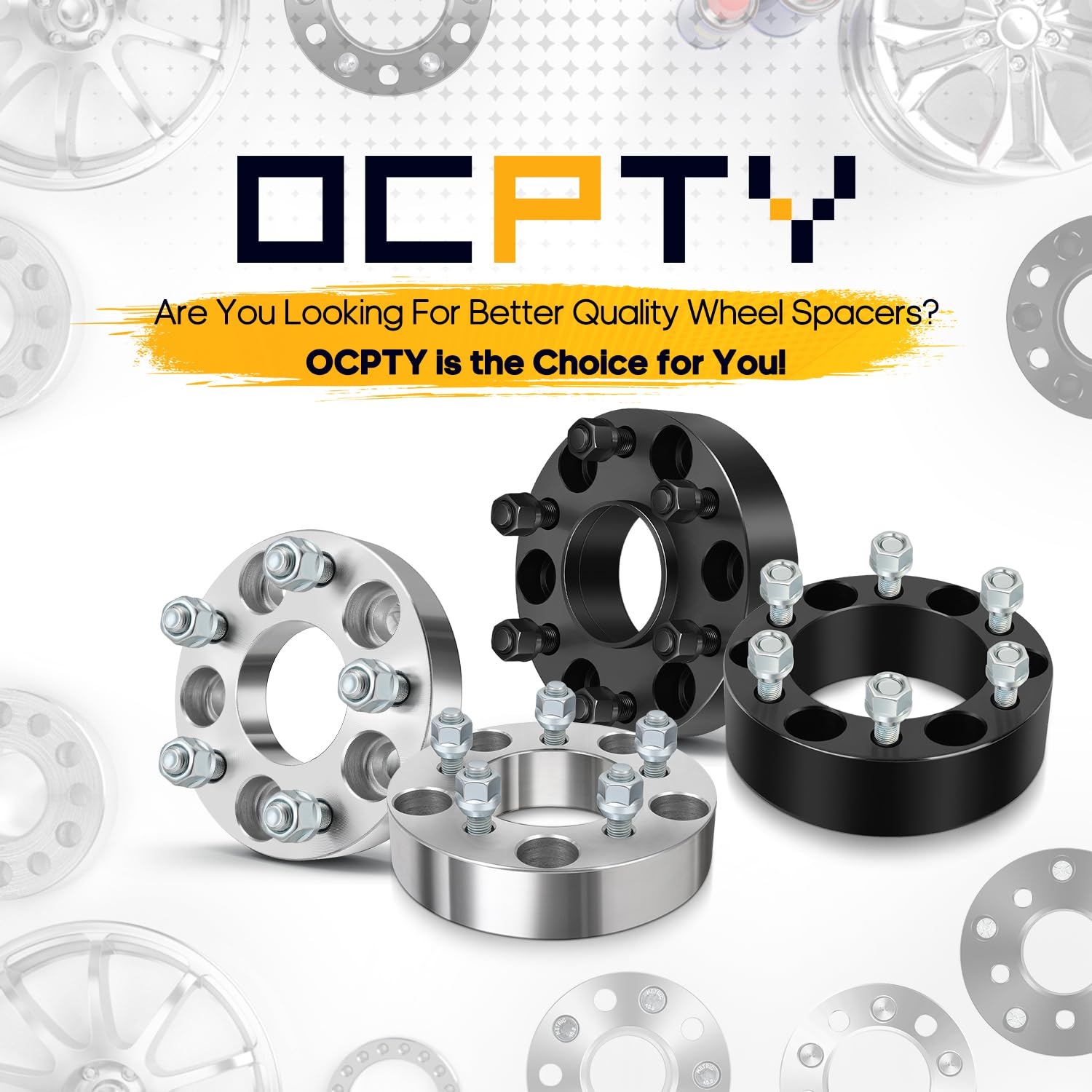 Ocpty 5X4.75 Wheel Spacers 2.5 Inch 5X120.65 To 5X120.65 Spacers 12X1.5 Studs Replacement Fit For 1990-1997 For Trans Sport For Sonoma For S10 4Pcs