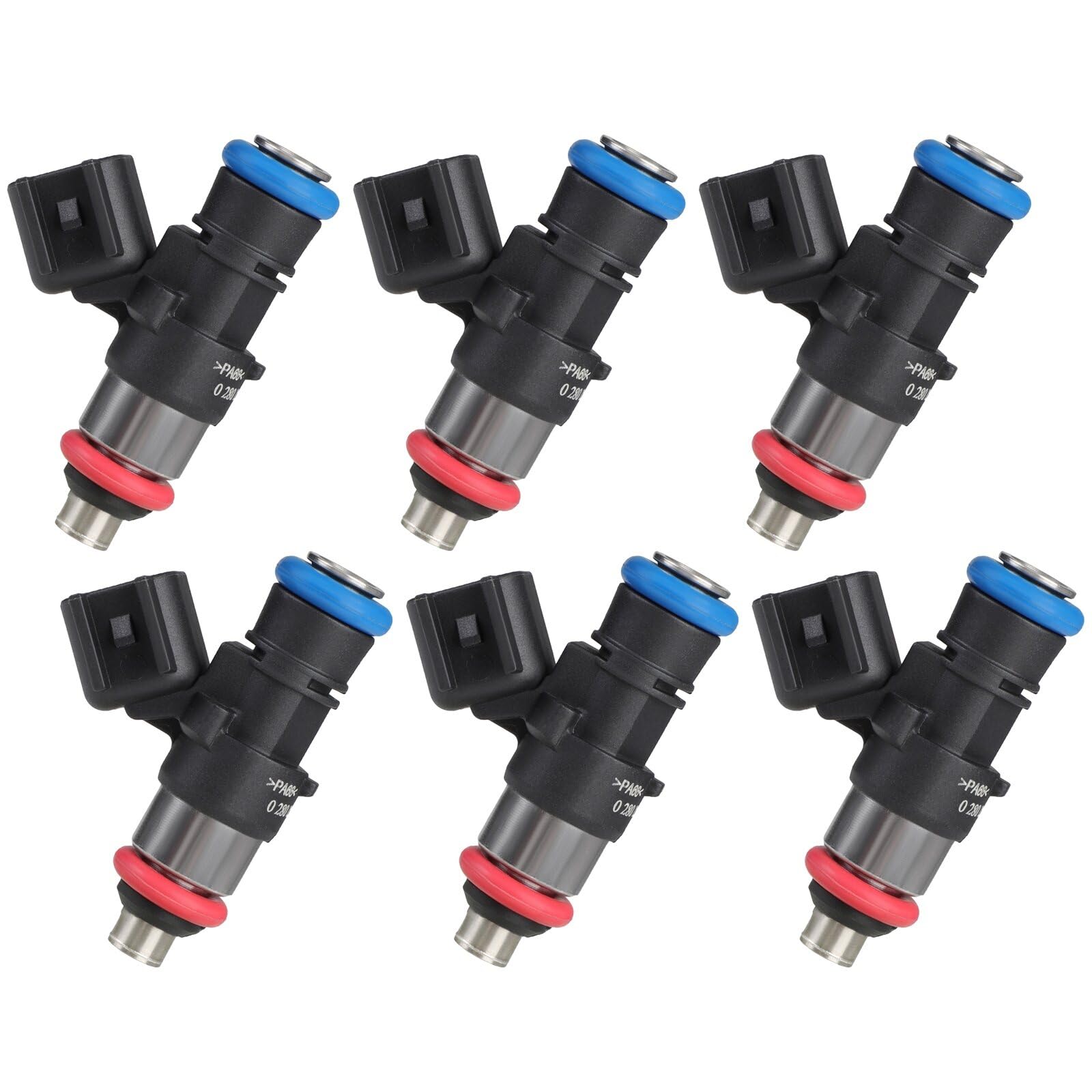 4 Holes Scitoo Fuel Injectors Fit For 2009-2012 For Ford For Escape 3.0L, 2010-2012 For Ford For Fusion 3.0L, 2009-2011 For Mercury For Mariner 3.0L Fj998,9L8Z9F593A; Zzc413250 6Pcs