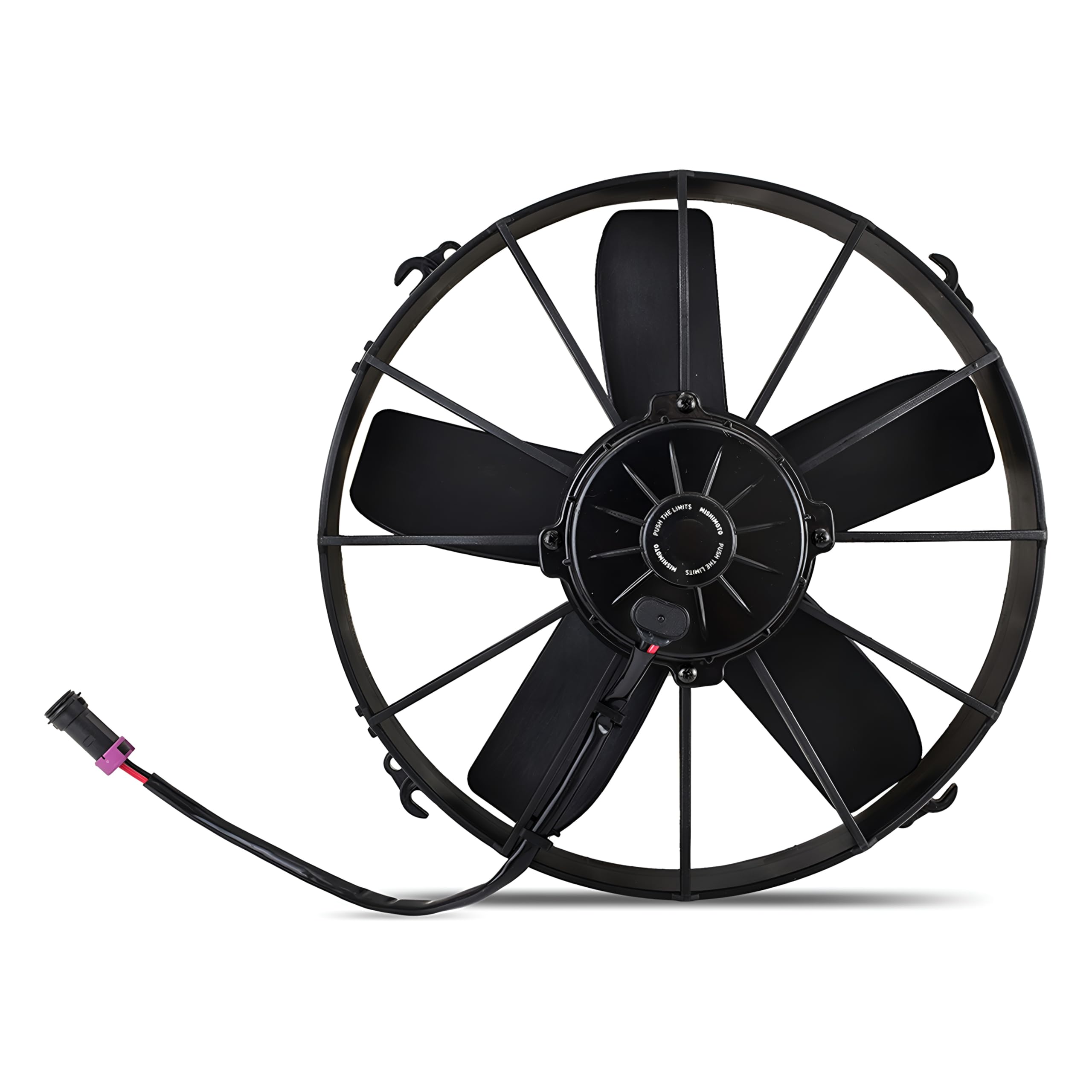 Mishimoto MMFAN-12 Slim Electric Radiator Fan, 12 Universal Fit, 12.25 Volts, Black