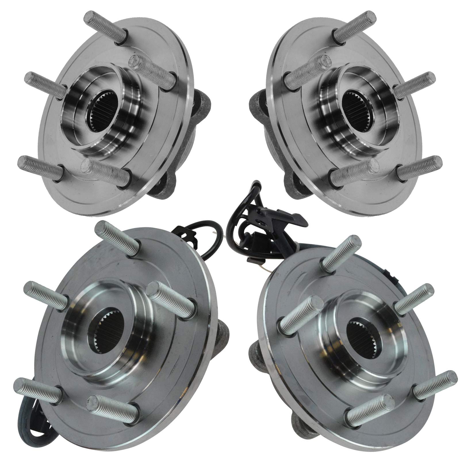 Trq Wheel Hub Bearings Assembly Set Compatible With 2009-2020 Dodge Journey