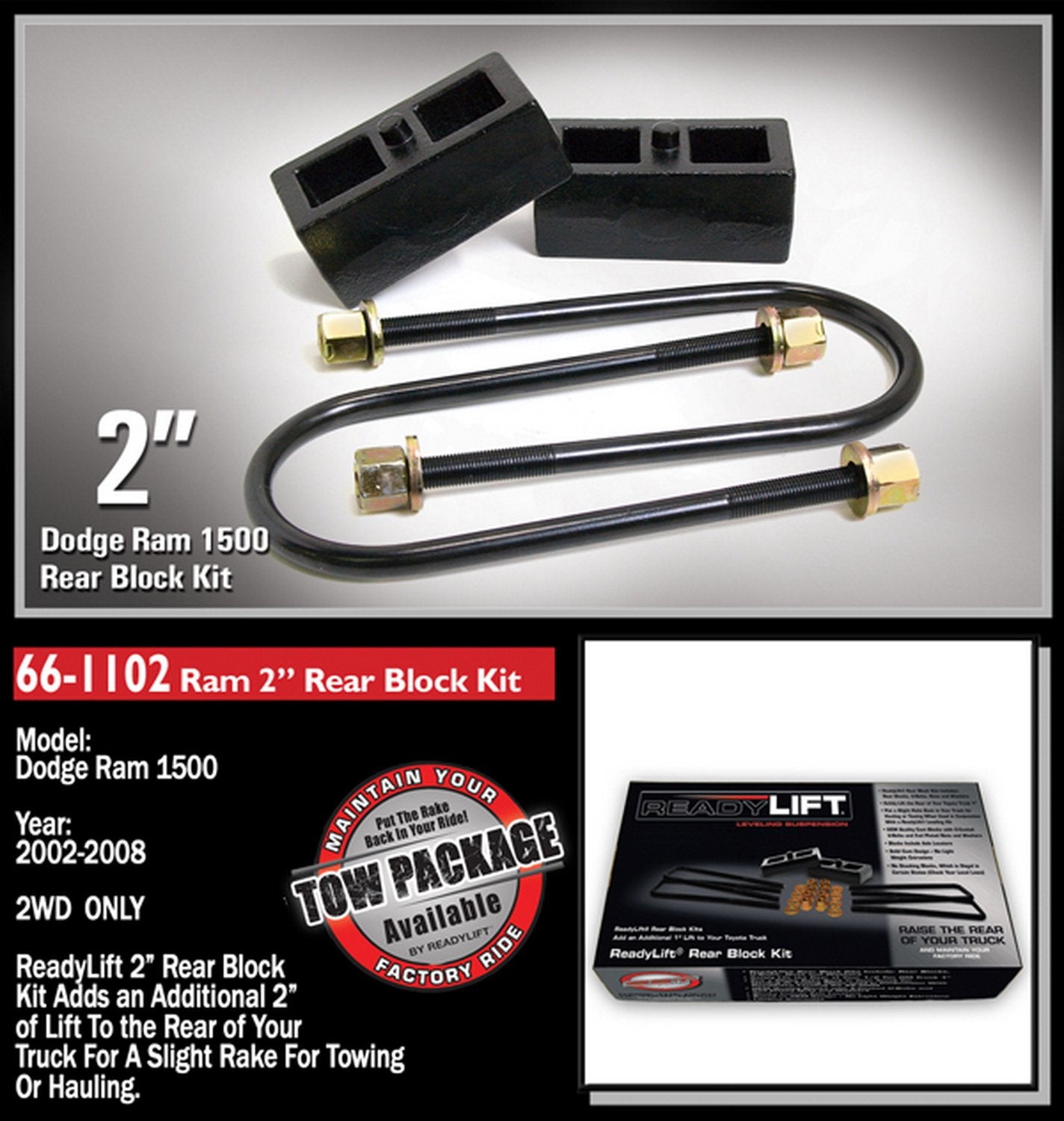 Readylift (66-1102) 2 Block Kit