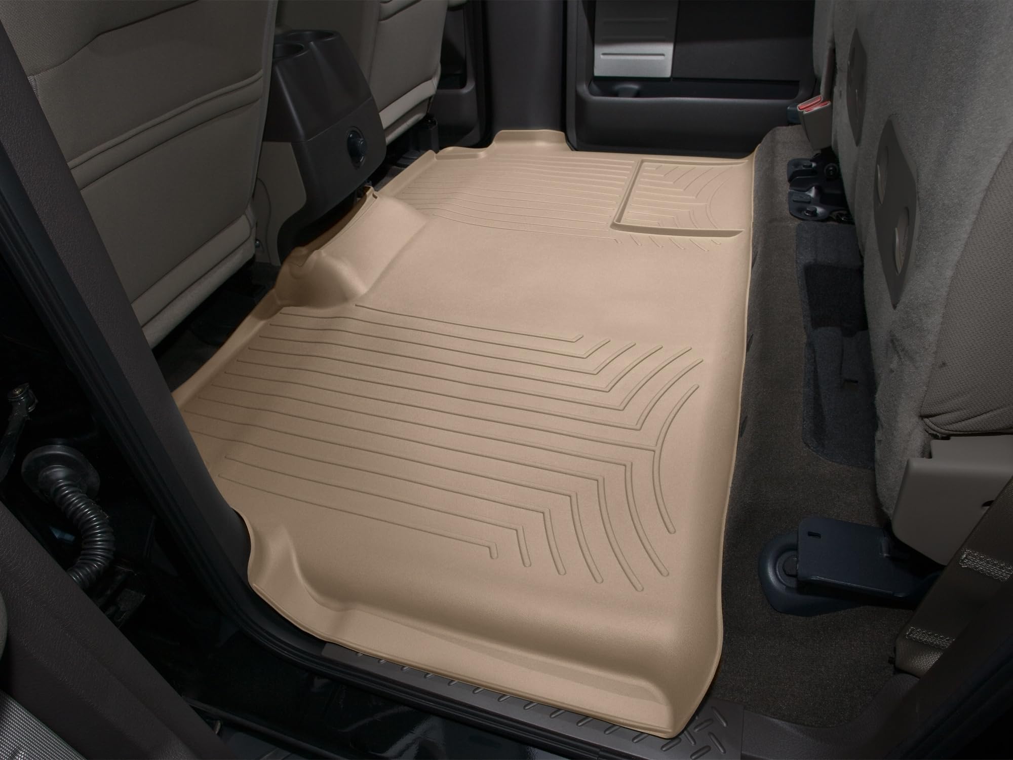 WeatherTech Custom Fit FloorLiners for Ford F-150, F-150 SVT Raptor - 2nd Row (451793), Tan