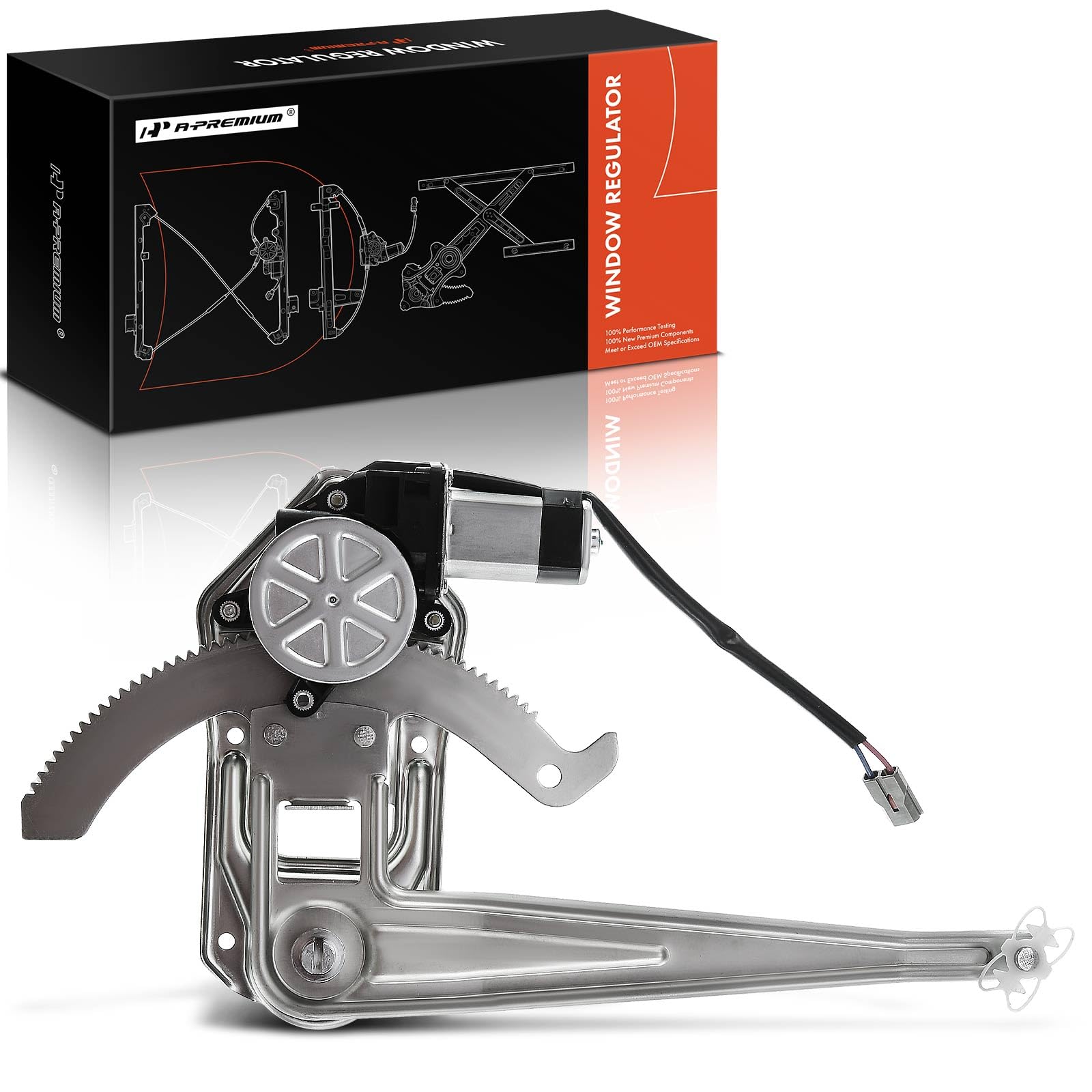 A-Premium Power Window Regulator With Motor Compatible With Ford Ranger 1993-2011 Front Passenger Side
