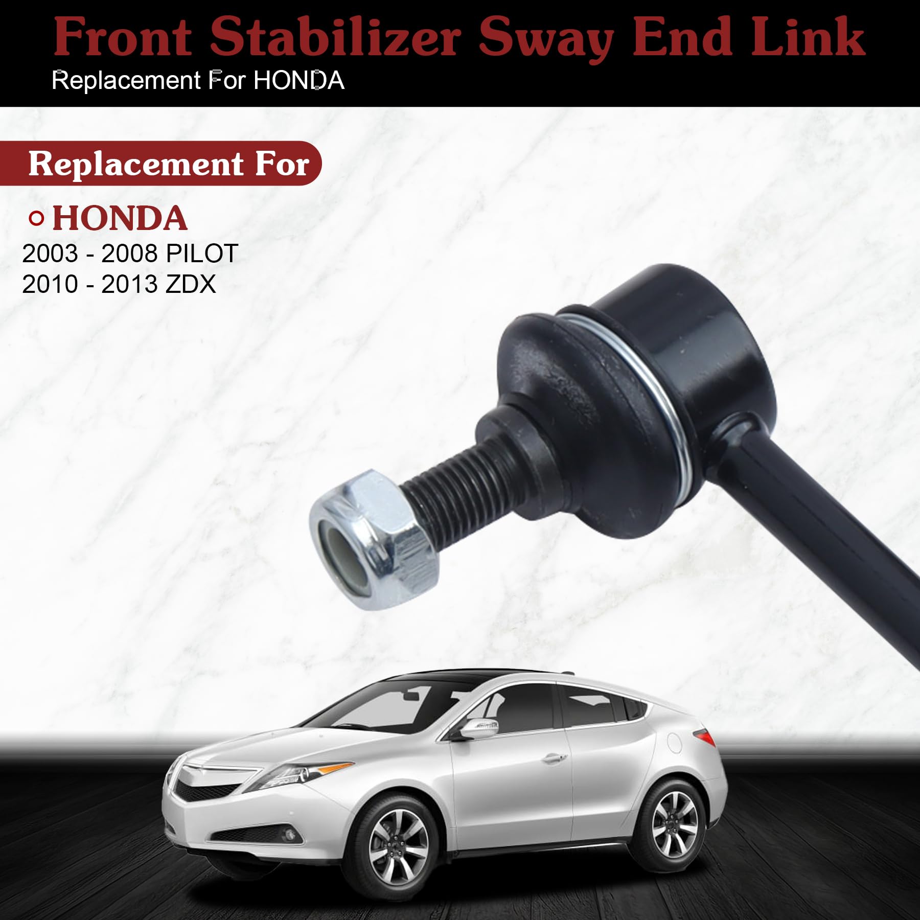 Stiueoav K90716 K90717 Sway Bar Link - Rear Stabilizer End Link Compatible With 2010-2013 Zdx?2003-2008 Pilot