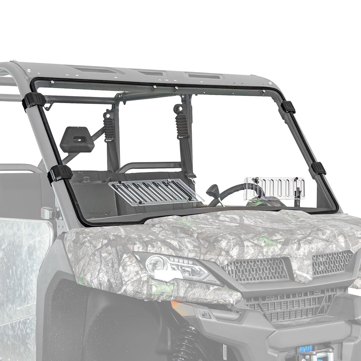 Kemimoto Vented Front Windshield Compatible With Cfmoto Uforce 1000/1000Xl, Scratch Resistant Windshield Compatible With Cfmoto Uforce 1000 2019-2024/Uforce 1000 Xl 2022-2024 Accessories