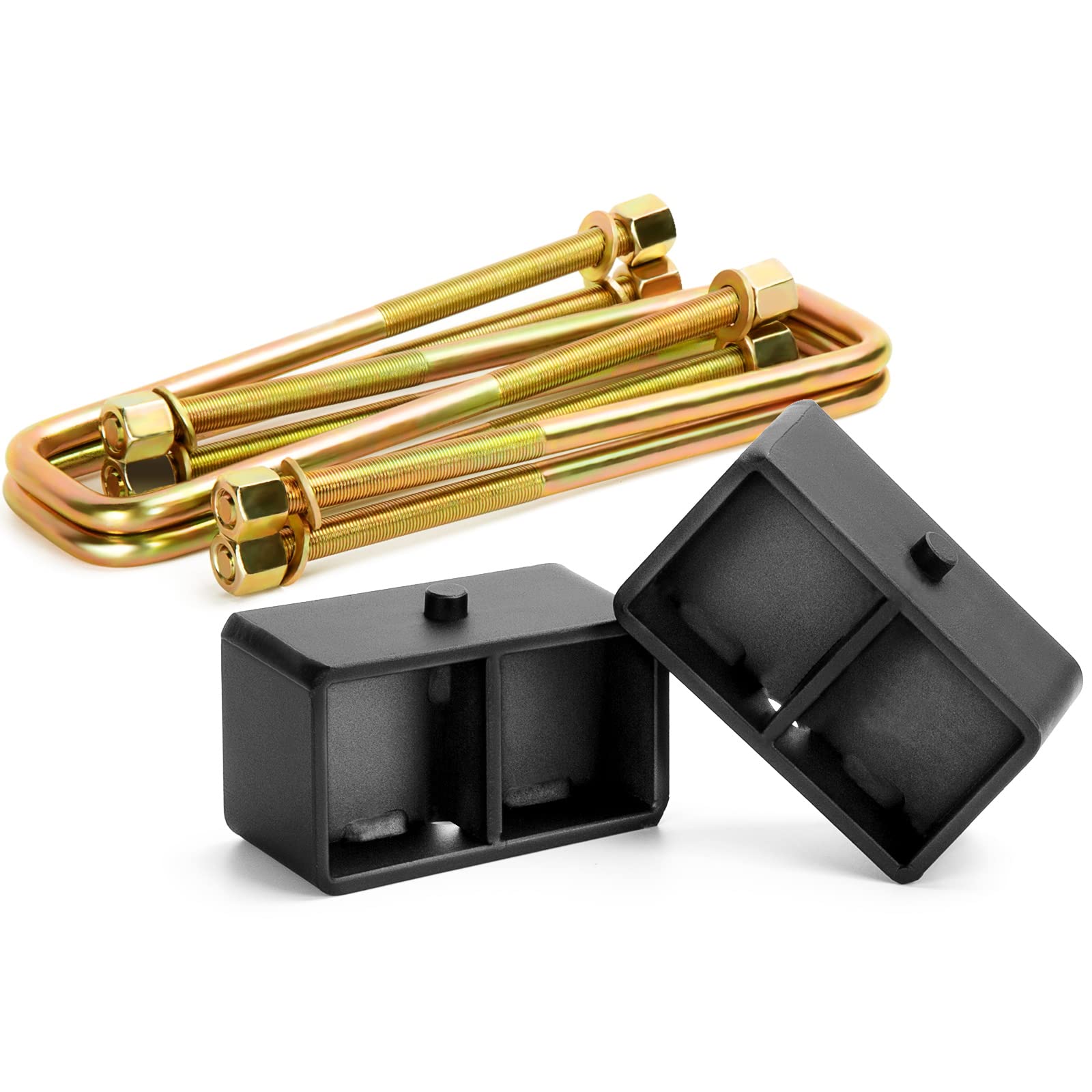 KSP 3'' Silverado Rear Lift Block, 3in Rear Lift Kits Compatible with Chevy Silverado 1500 1999-2019, 2pc Rear Lift Block with 4