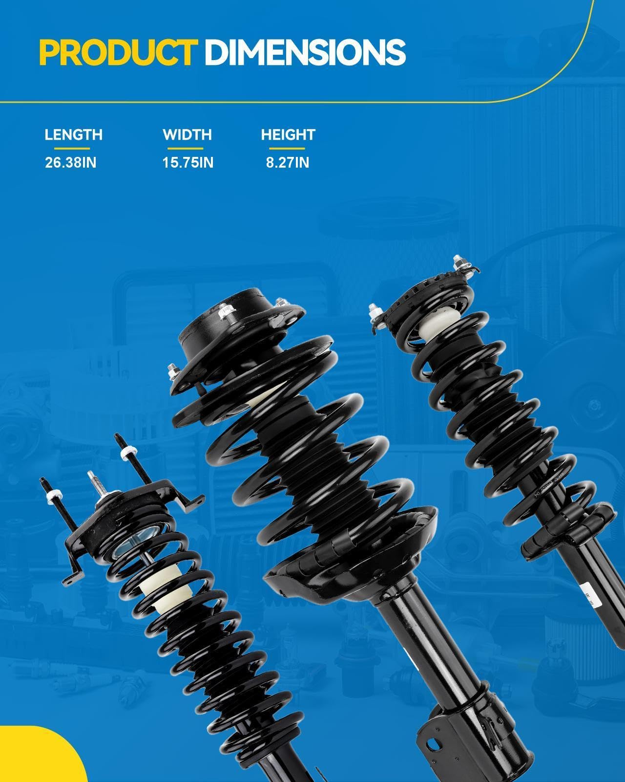 Philtop Front Struts Cruiser 2001 2002 2003 2004 2005 2006 2007 2008 2009 2010, Complete Struts And Shocks Absorber Assembly, Qu