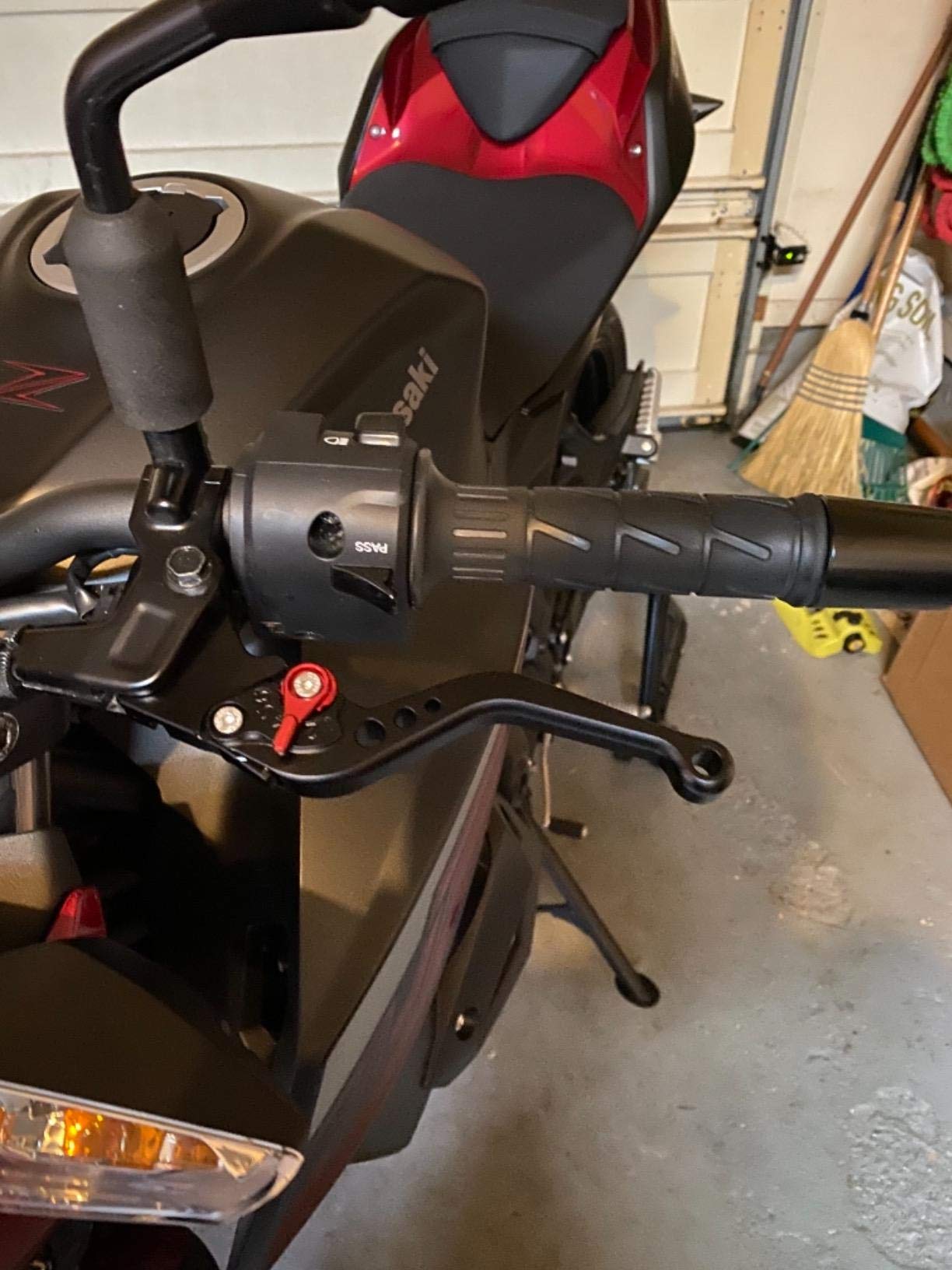 Short Brake Clutch Levers For Ninja 250R 08-12, Ninja300R Z300 13-18,Ninja 400 Z400 18-22,Z250/Sl 16-17,Z125 Pro 17-20,Klx125 10-16,Klx250/D-Tracker 08-16,Ninja125 2019,Versys300X 17-20-Black