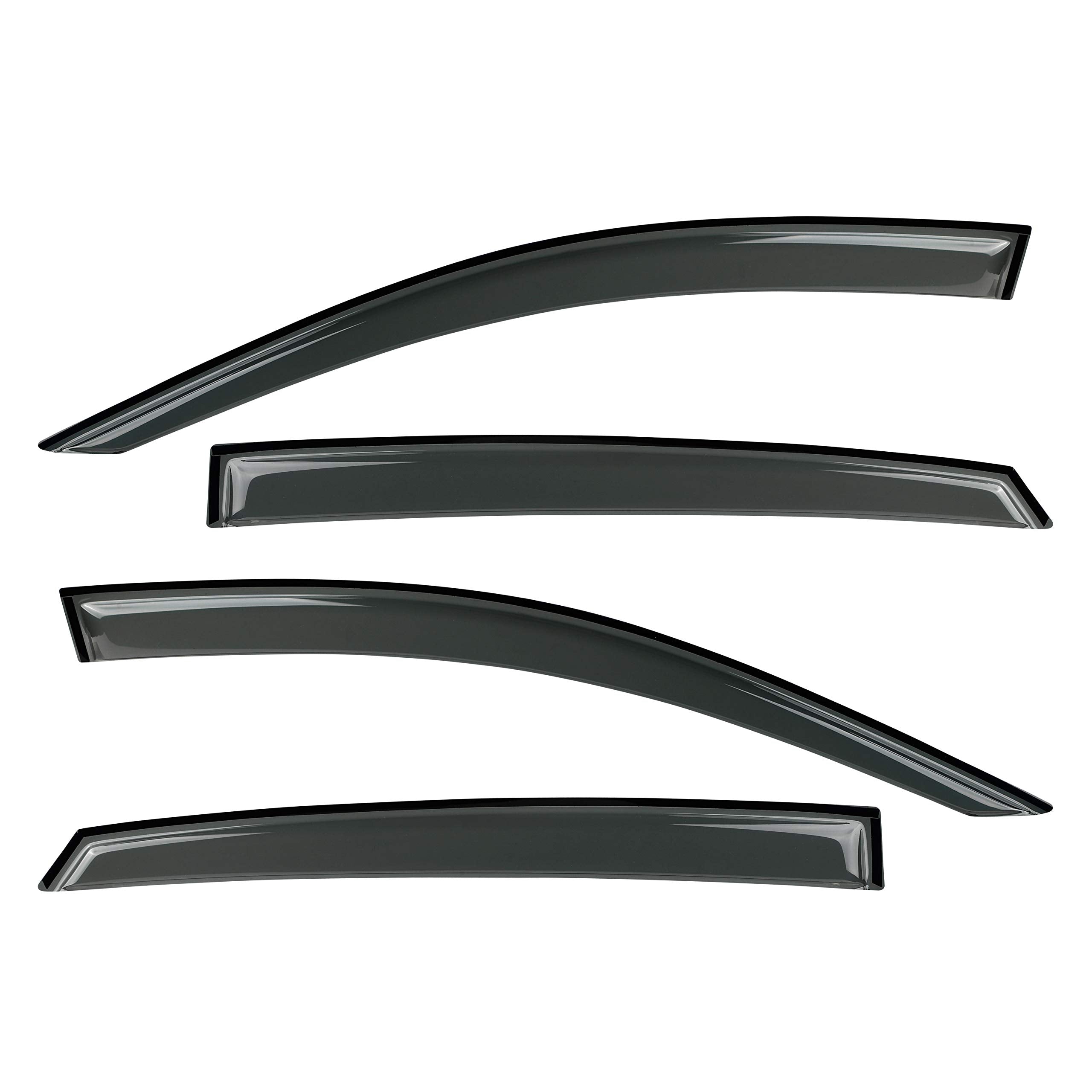 Gldifa Window Visor Rain Guards Compatible With Honda Accord Sedan 2018-2022 Smoke 4Pc 94198
