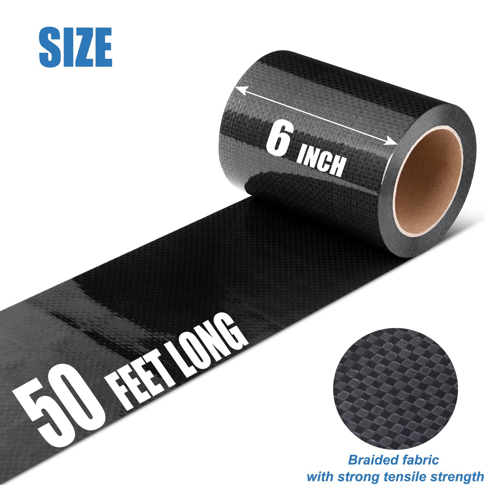 Rv Underbelly Tape, 6'' X 50' Rv Underbelly Material, Waterproof Tape With Permanent Sealing Adhesive For Rv, Camper Travel Trai