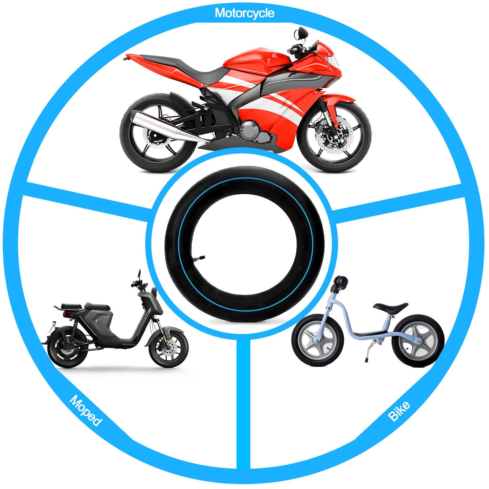 New Olym Front 60/100-14 2.50-14 And Rear 80/100-12 3.00-12 Inner Tube For 90Cc 110Cc 125Cc Ssr Crf Xr70 Cr60R Klx110 Kx60 Drz Jr80 Ttr90 Yz60 65Sx Off Road Motocross Pit Dirt Bike