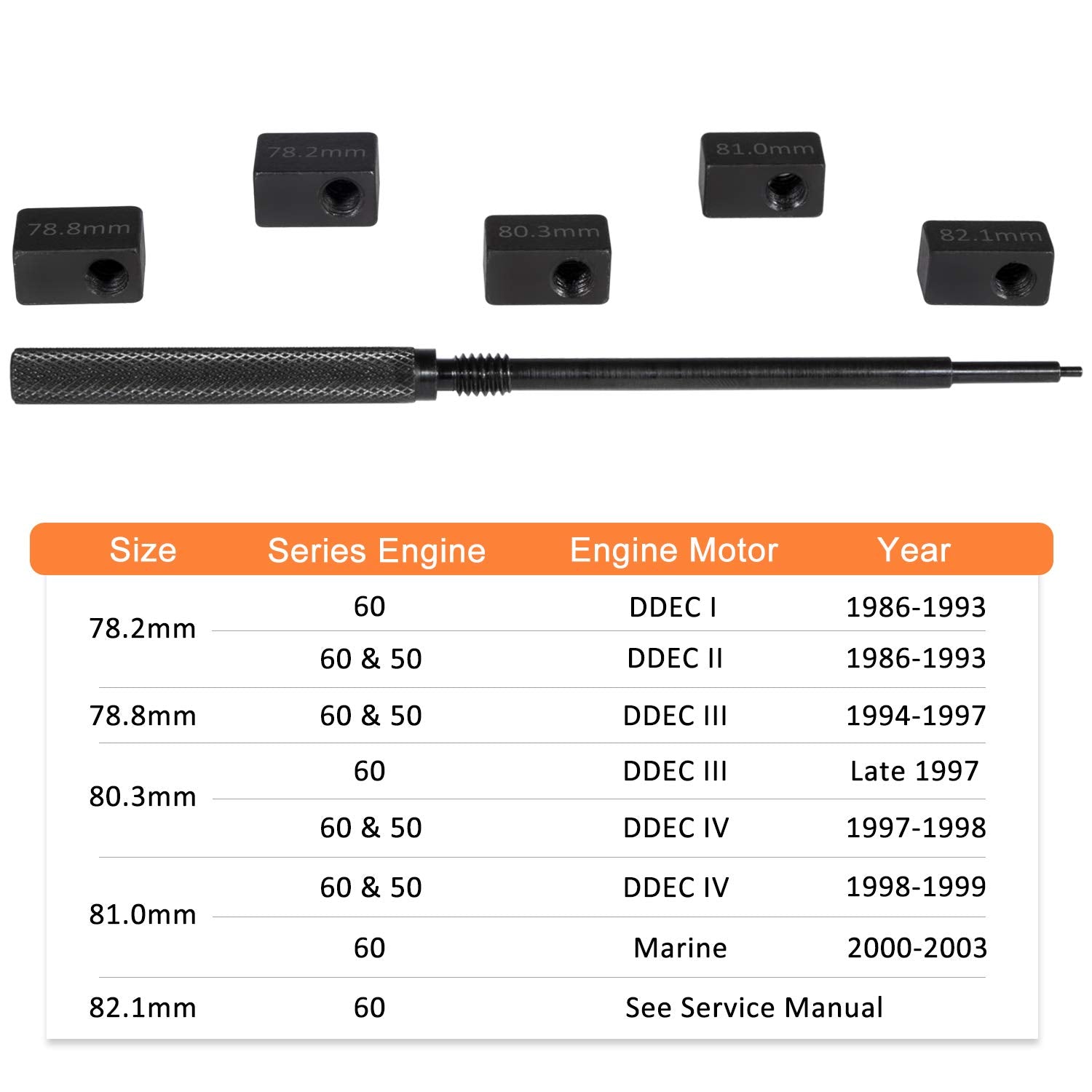 3350 Injector Height Gauge Kits For Detroit Diesel Engines Series 50 & Series 60 Similar to J-1853/J-42749/J-45002/J-39697/J-426