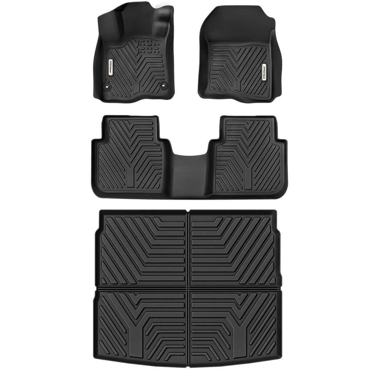 Yitamotor Floor Mats & Cargo Liner Fit For Honda Cr-V 2025 2024 2023, All Weather Tpe Custom Fit Crv (Include Hybrid Models) Flo