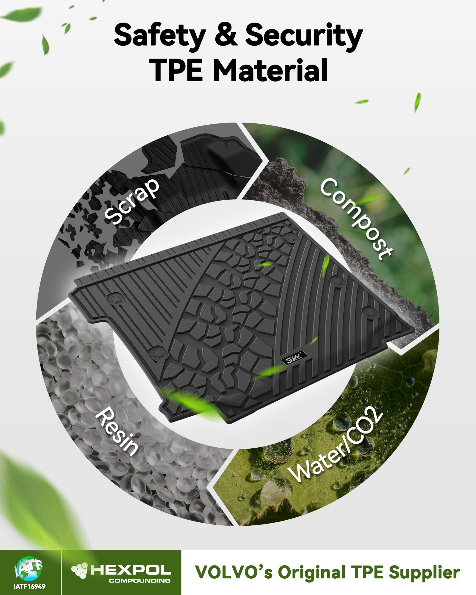 3W Cargo Mat Fit For Jeep Wrangler Jl With Subwoofer 2018-2024 2025 All Weather Custom Fit Trunk Liner For Jl Unlimited 4-Door S