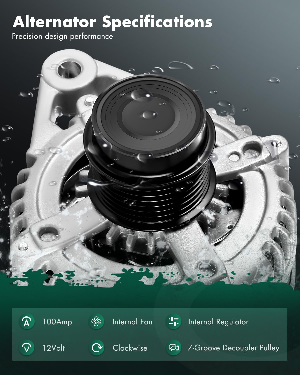 SCITOO Alternator Fits for Toyota Camry 07-17, for RAV4 09-12, for Highlander 08-13, for Avalon 2005-2018, for Venza & for Lexus