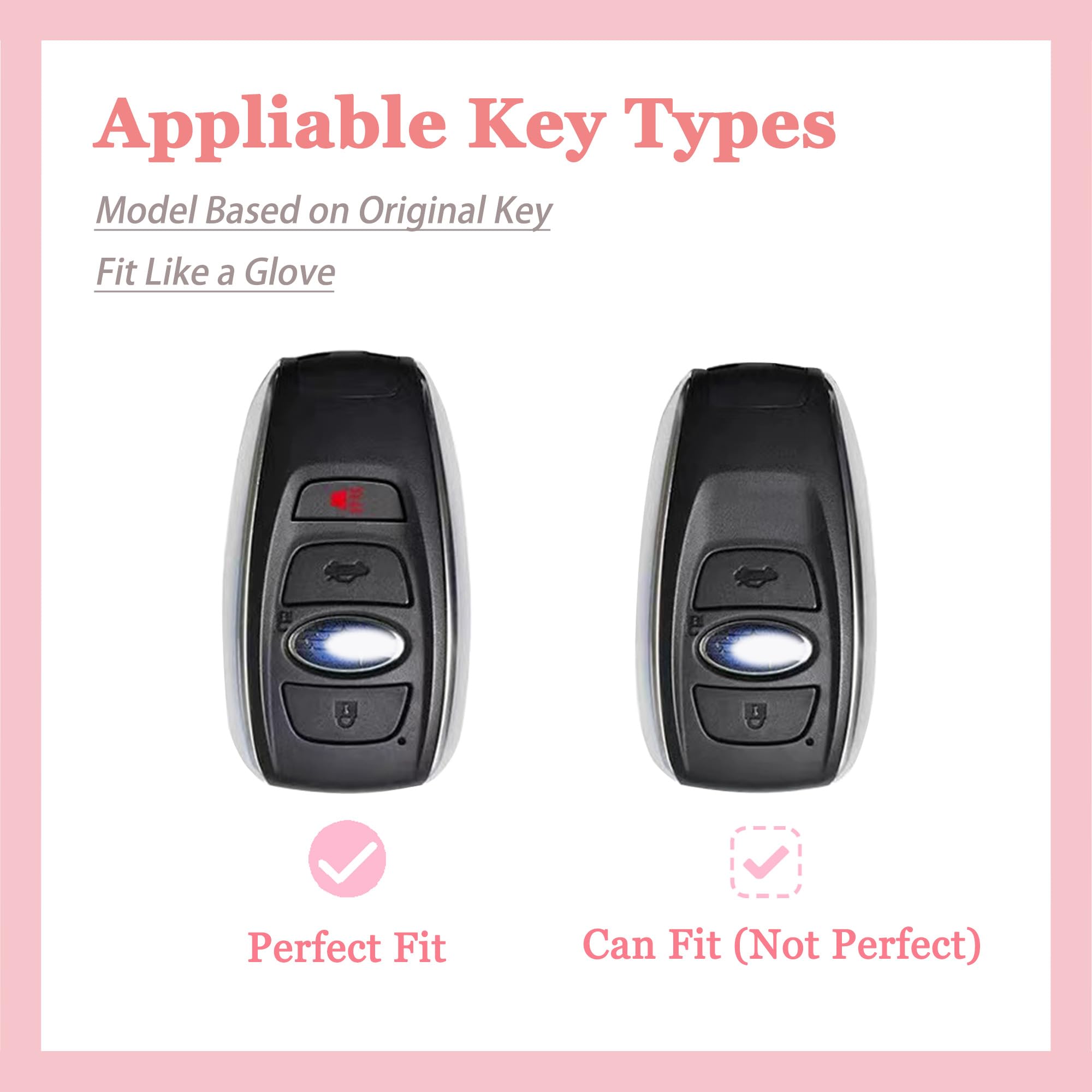 TECARATE for Subaru Key Fob Cover - Soft TPU Key Case Protector Fit for Subaru Forester Outback BRZ Legacy CrossTrek Ascen WRX I