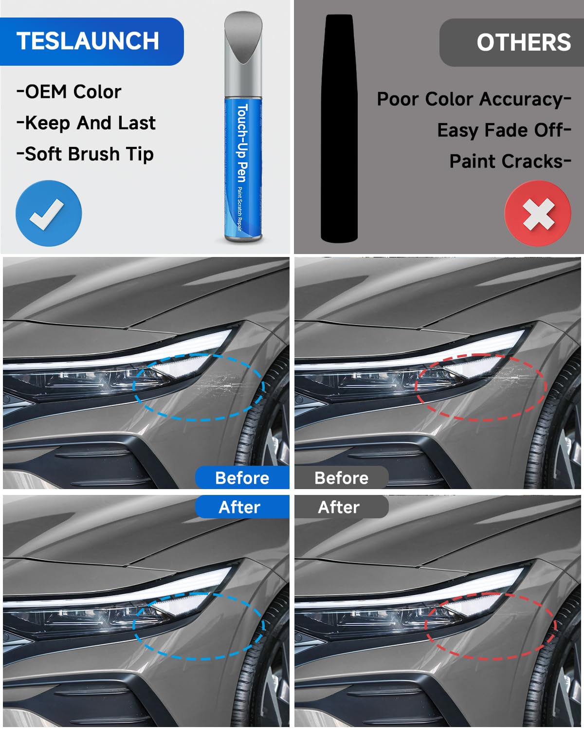 Nt2 Hampton Gray Touch Up Paint Compatible With Hyundai Exact Match Touch Up Paint Car Scratch Repair