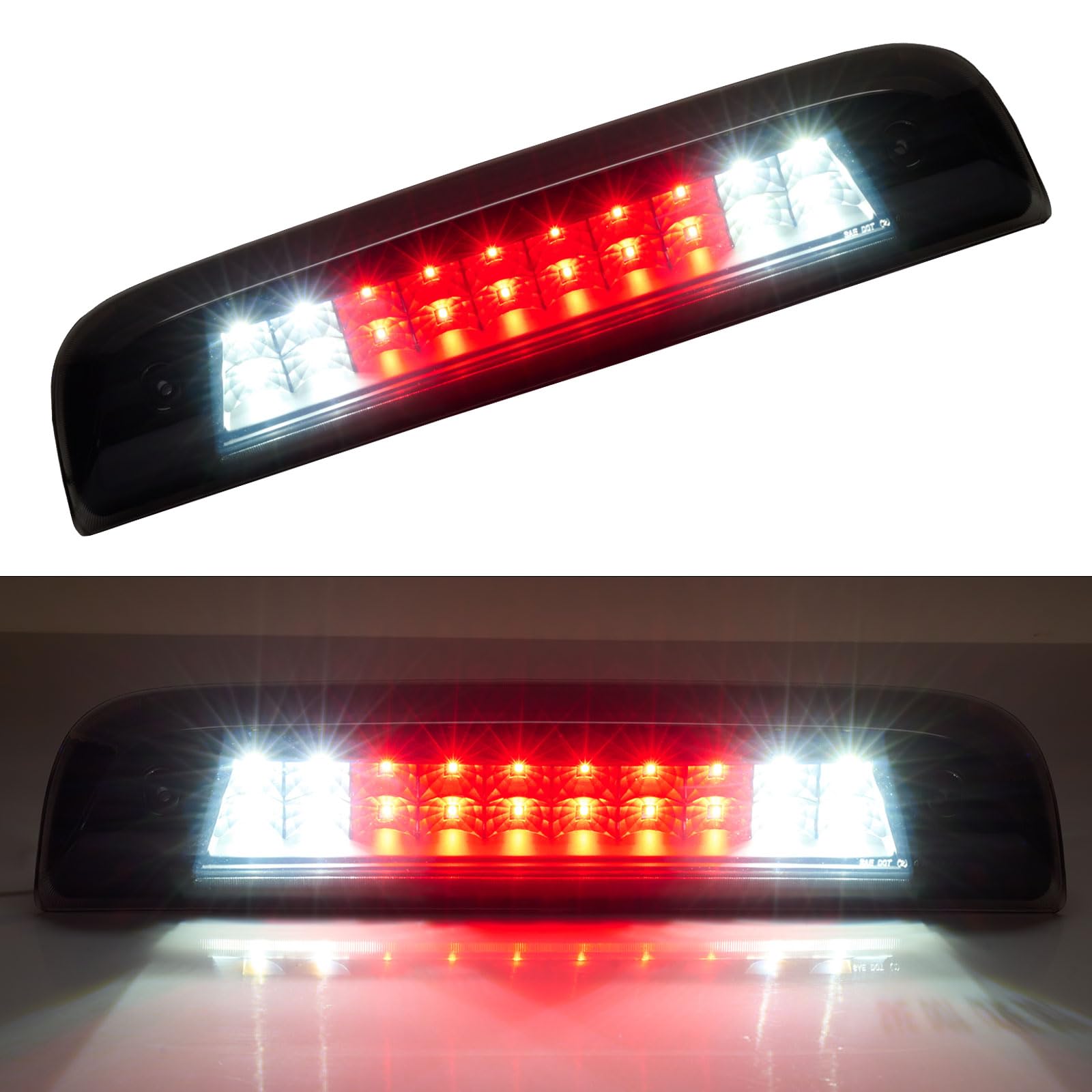 Cxdar Third 3Rd Brake Light Led For 2014-2018 Chevy Silverado/Gmc Sierra 1500 2500Hd 3500Hd, High Mount Rear Brake Lights Assemb