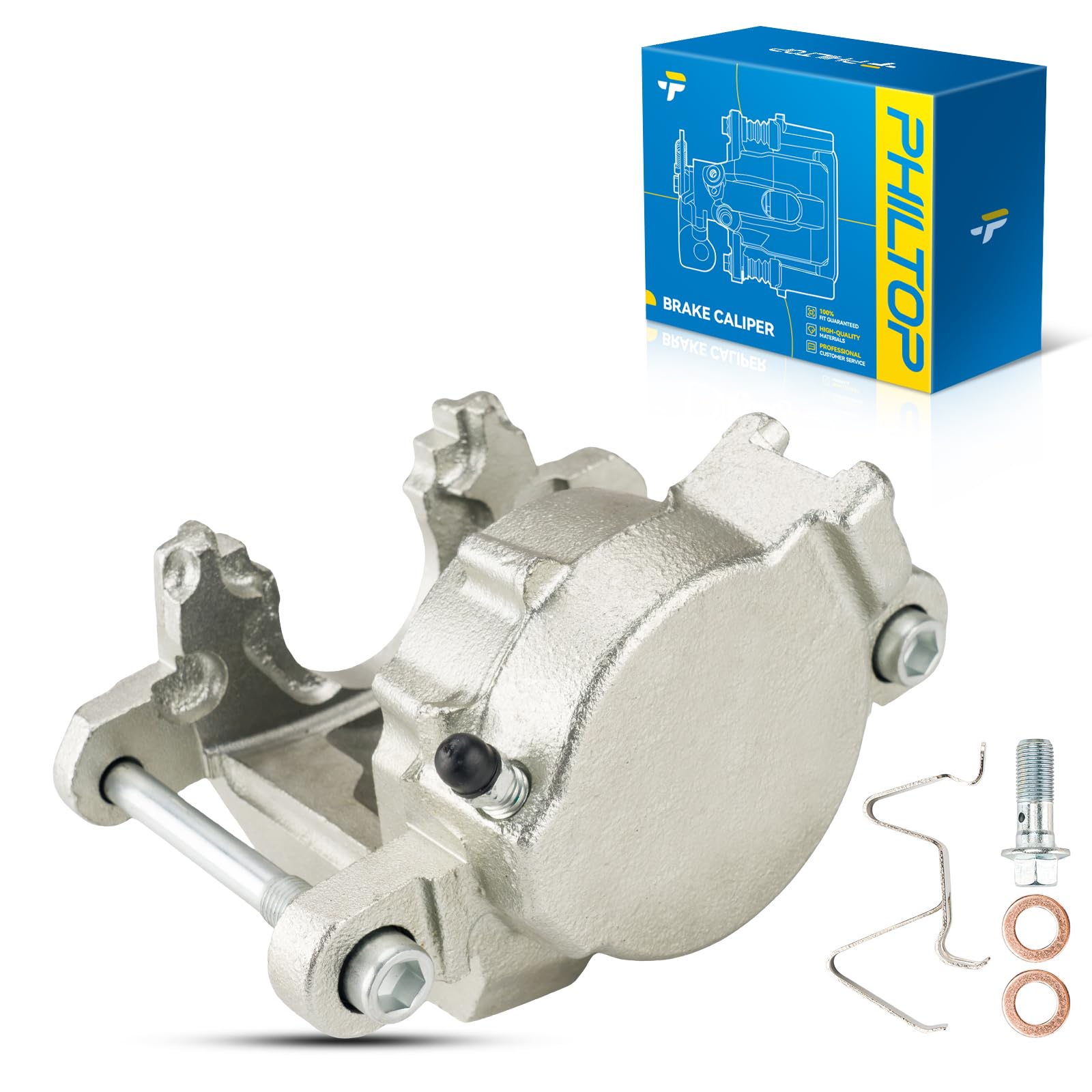 Philtop 184072 Front Left Disc Brake Caliper Assembly Replacement For Chevrolet Gmc 1983-2003 S10, 1991-2003 Sonoma, 1995-1997 B