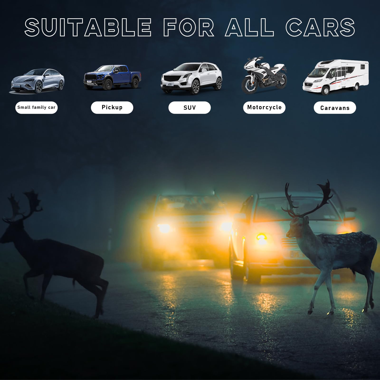 Ohleats 4Pcs Deer Whistles For Car, Automotive Save A Deer Whistles To Avoid Collisions, Vehicle Deer Warning Devices Horn Senso